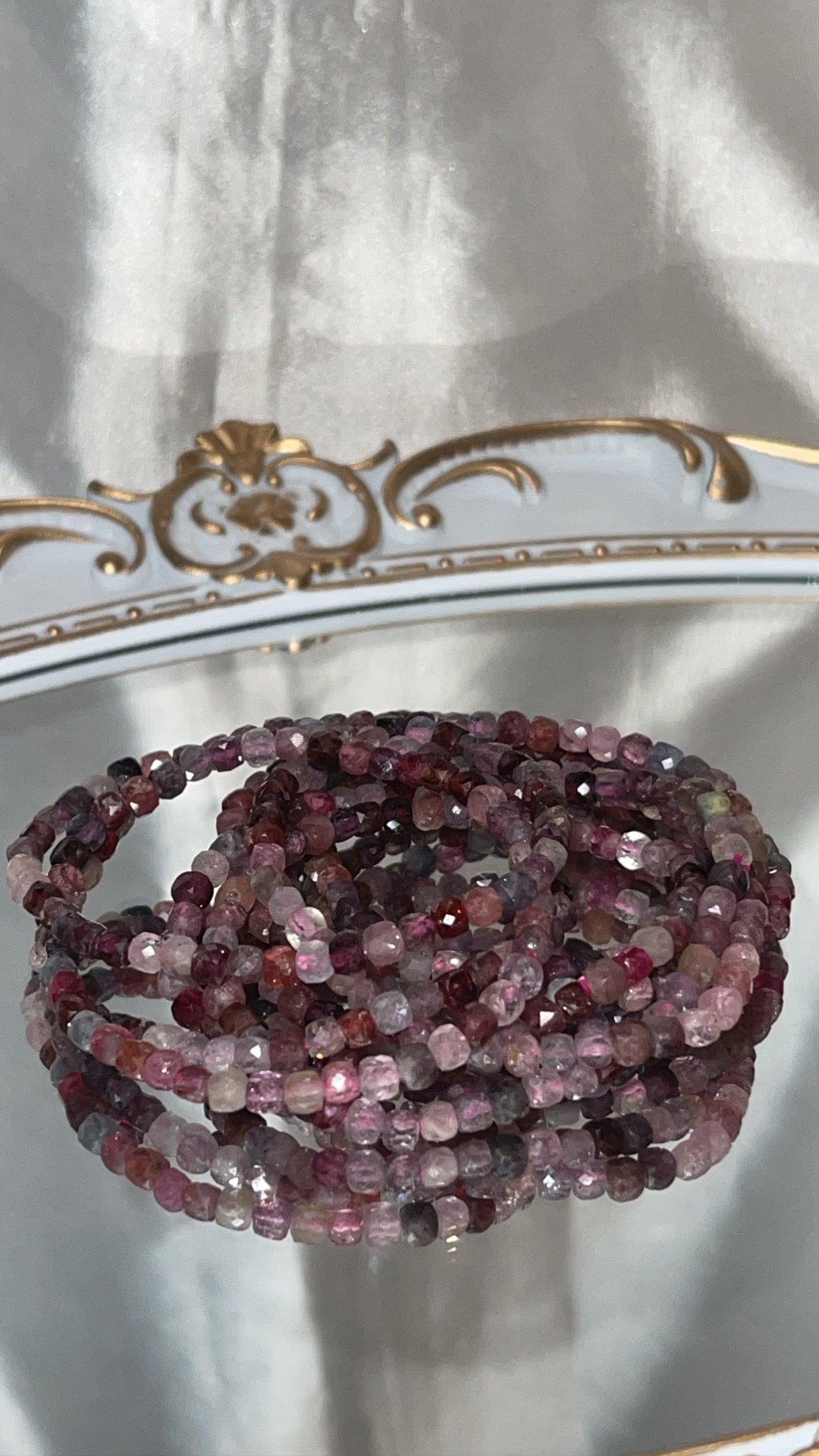 Spinel AAA Faceted Bracelet 4mm