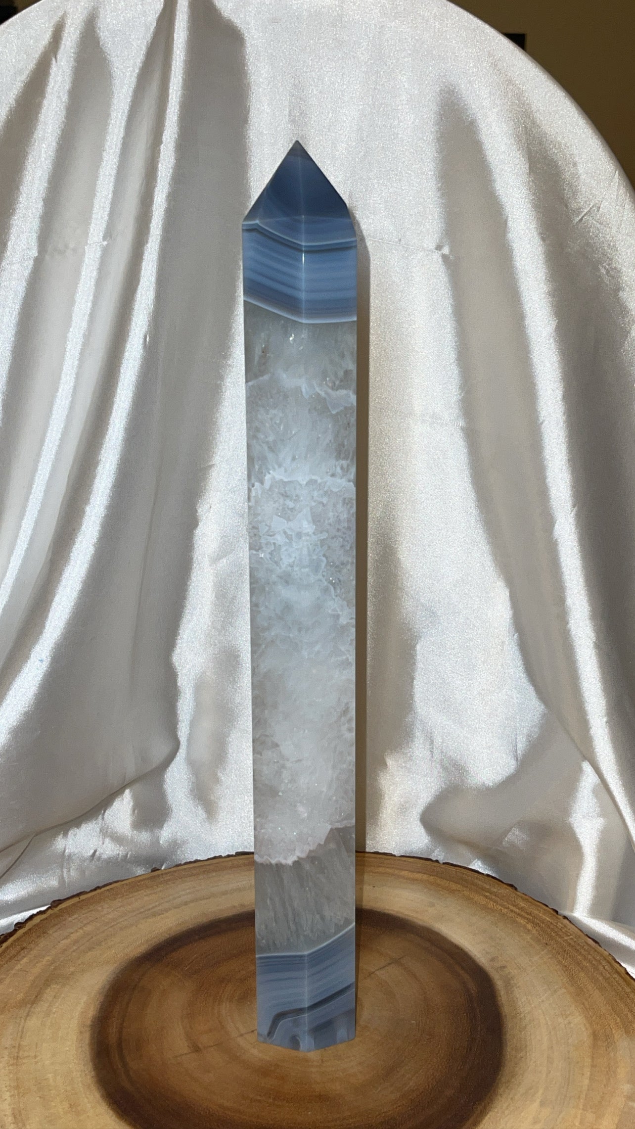 Blue Banded Agate XXL Tower