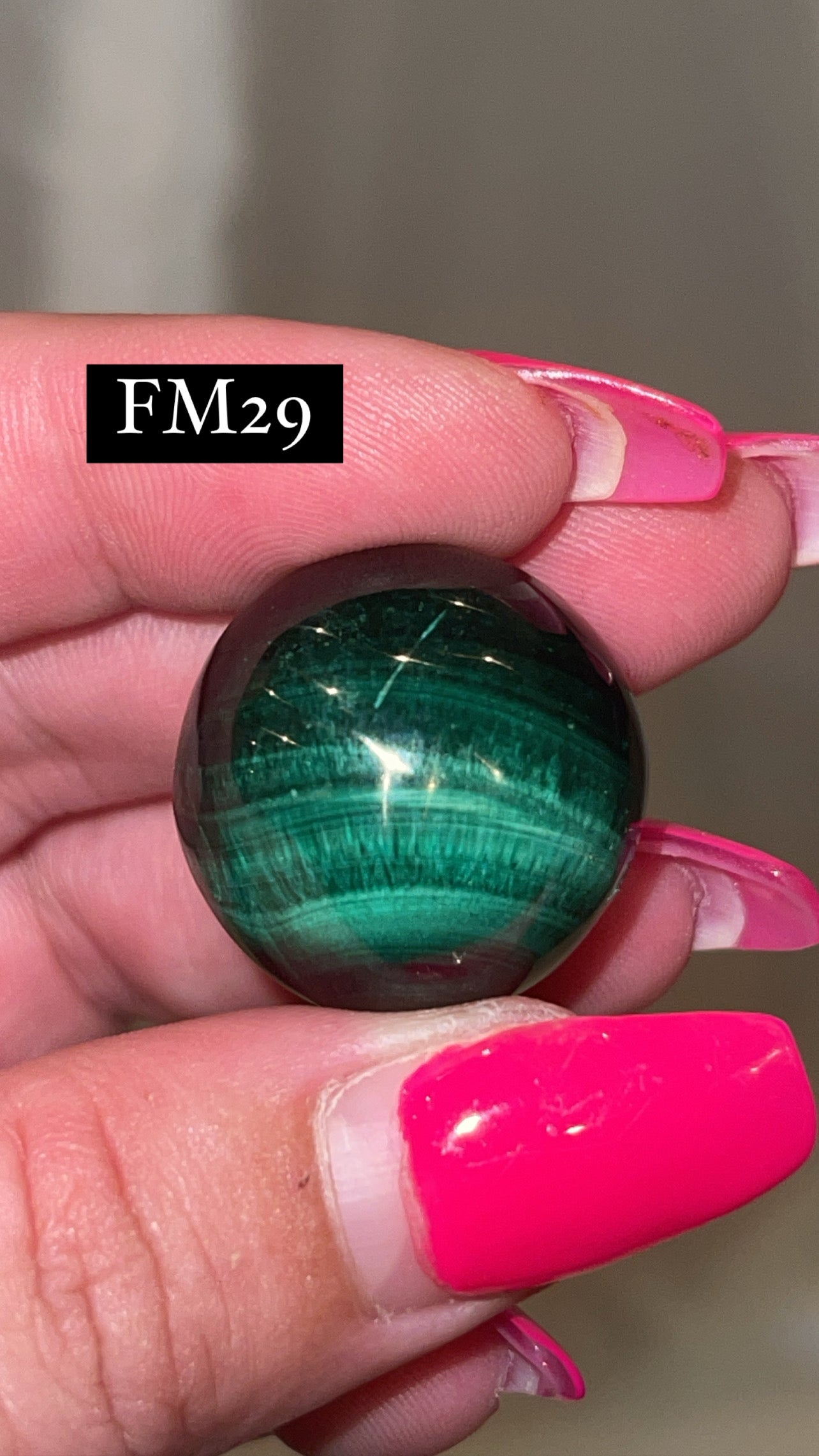 Velvet Fibrous Malachite AAA Sphere
