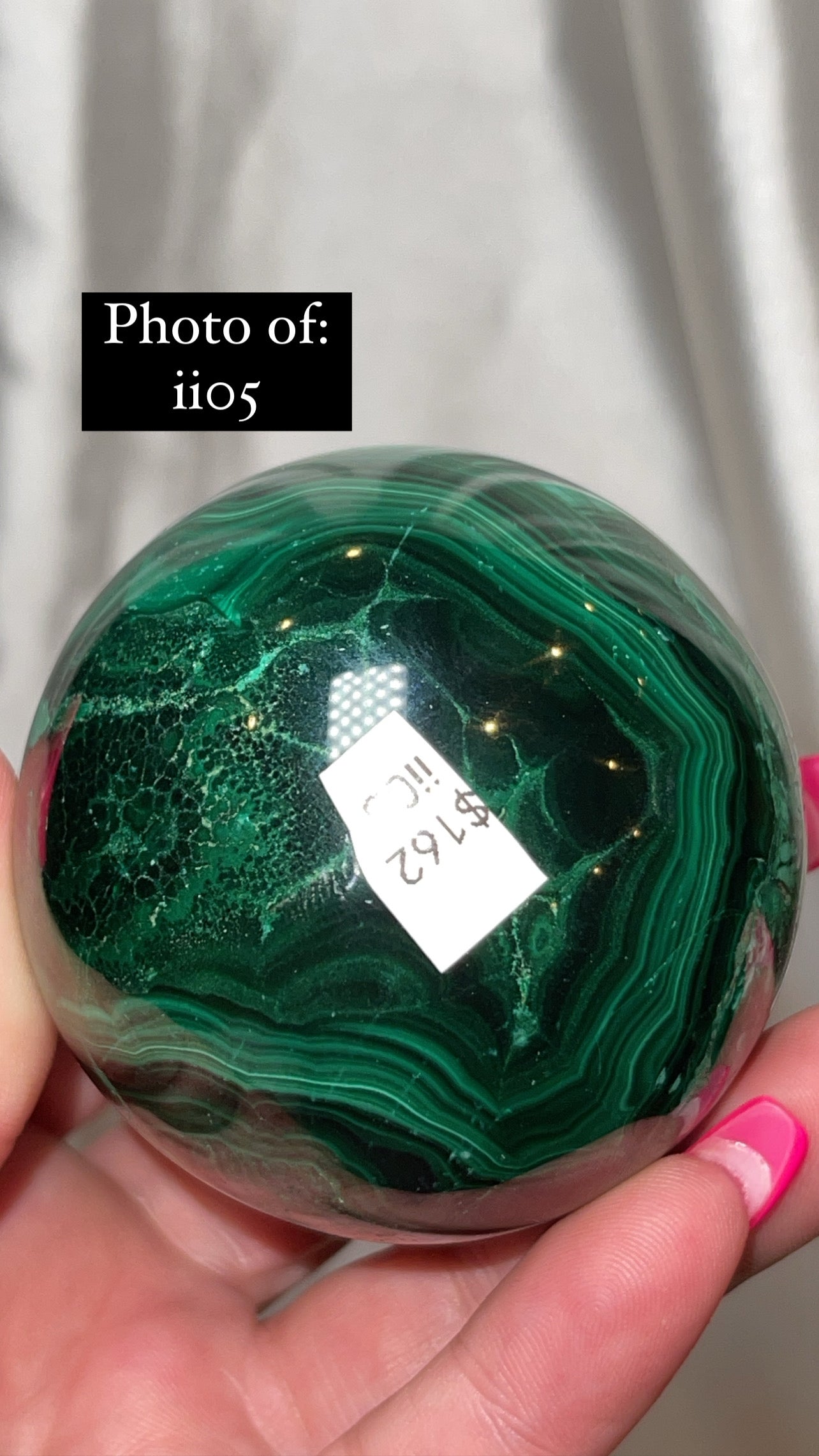 Malachite AA Large/XL Sphere