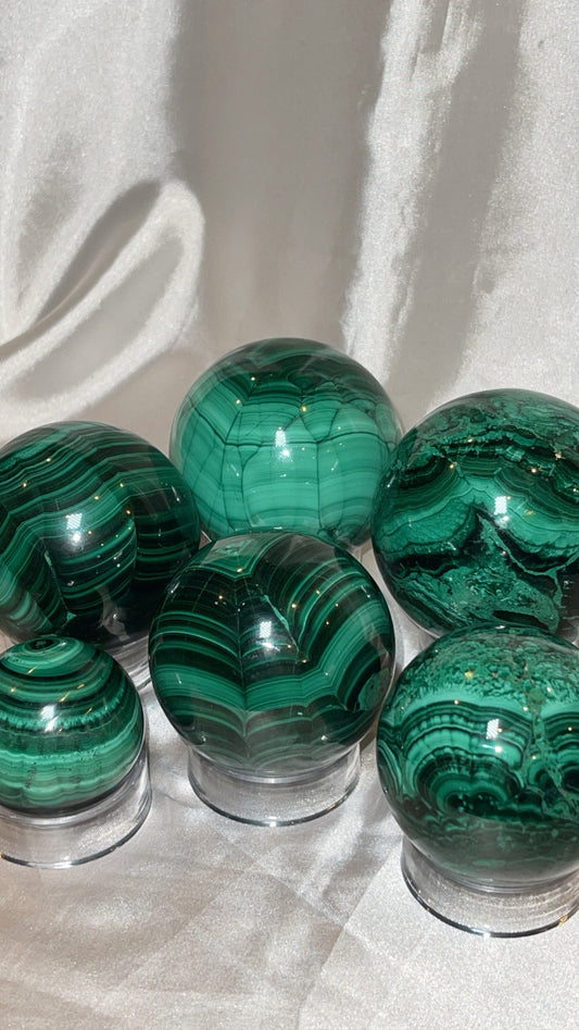 Malachite AA Large/XL Sphere