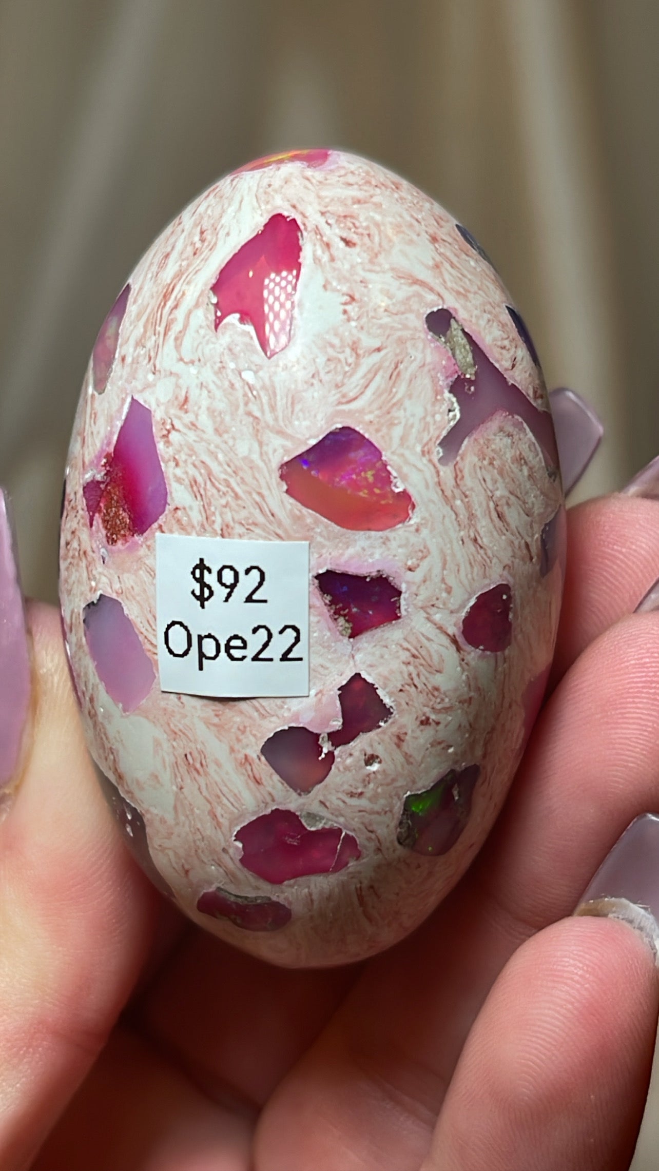 Mexican Fire Opal AAA Egg