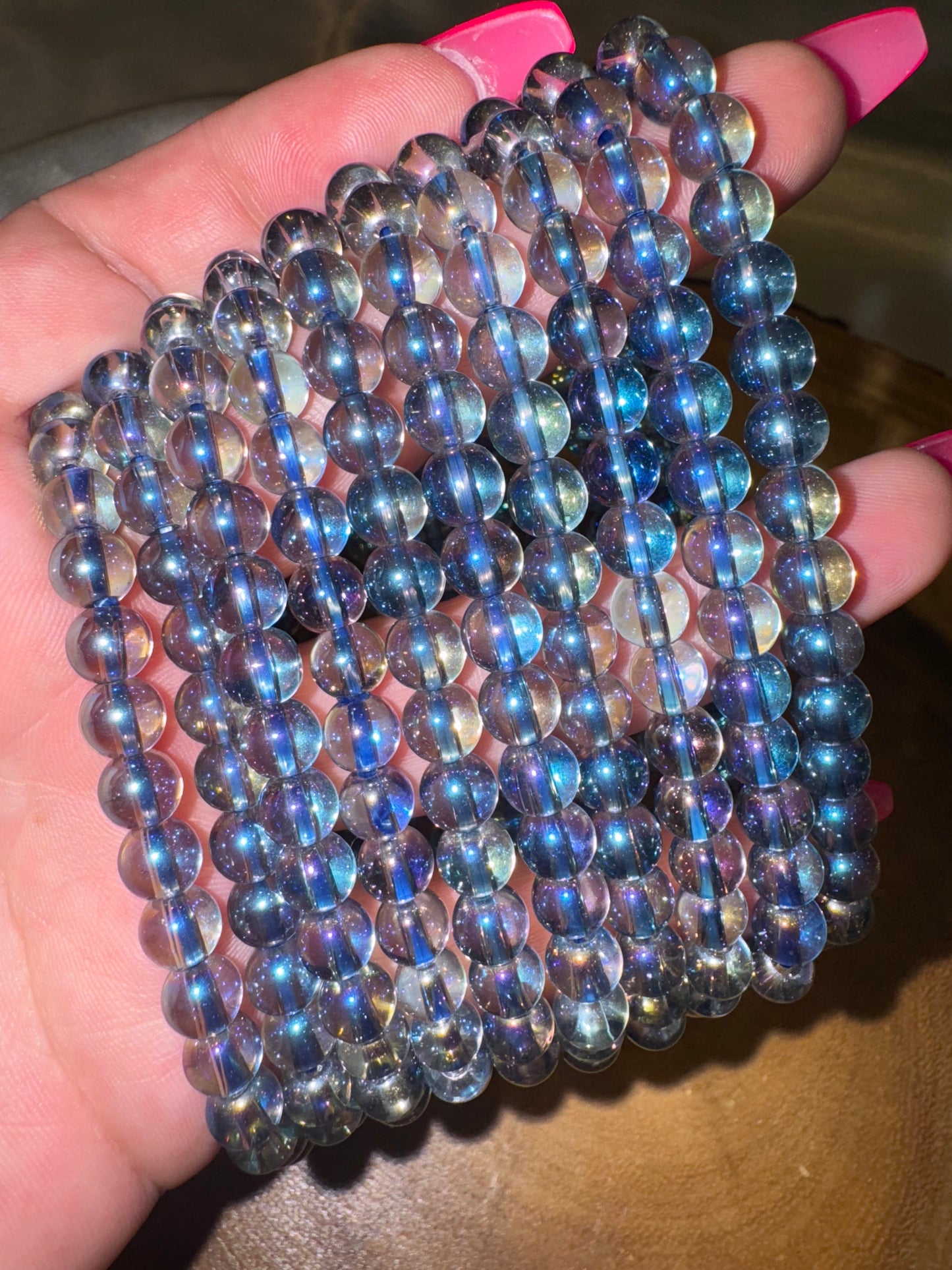 Angel Aura Quartz 6mm Bracelet