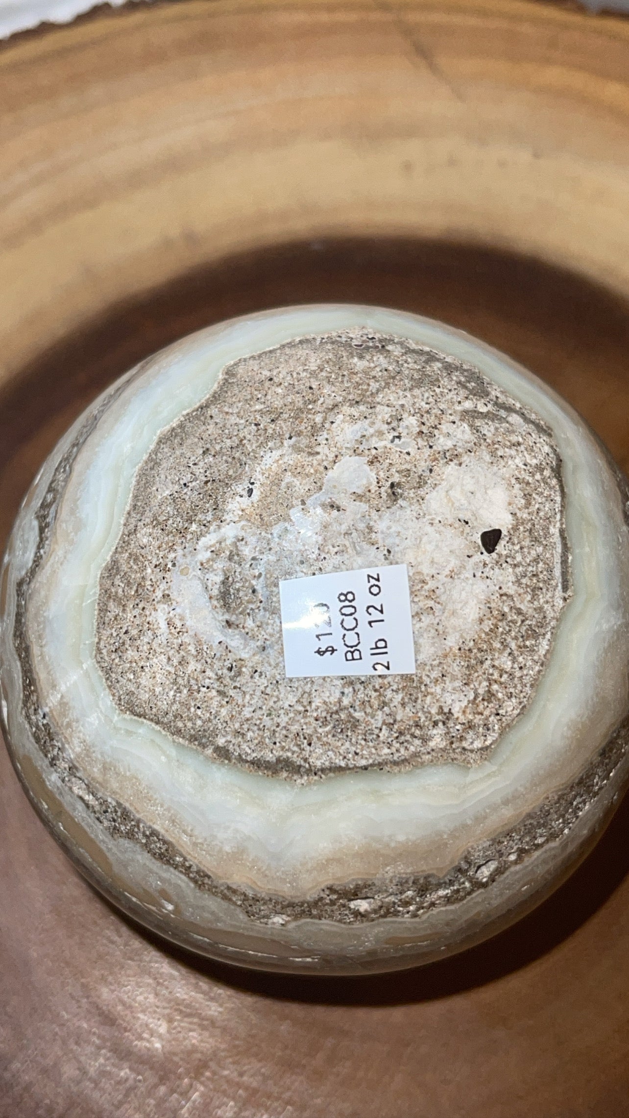 Blue Caribbean Calcite XL Sphere (93mm)