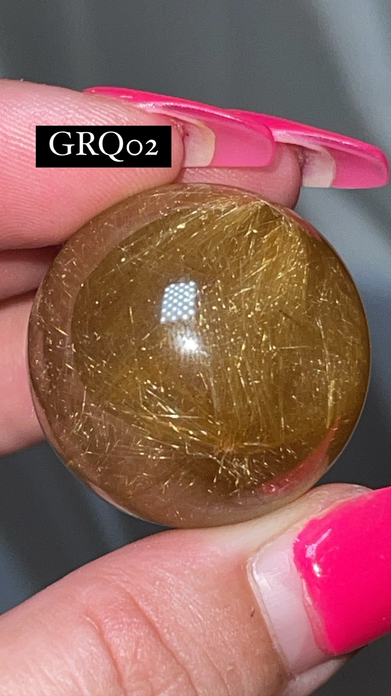 Gold Rutile Quartz AAA Sphere