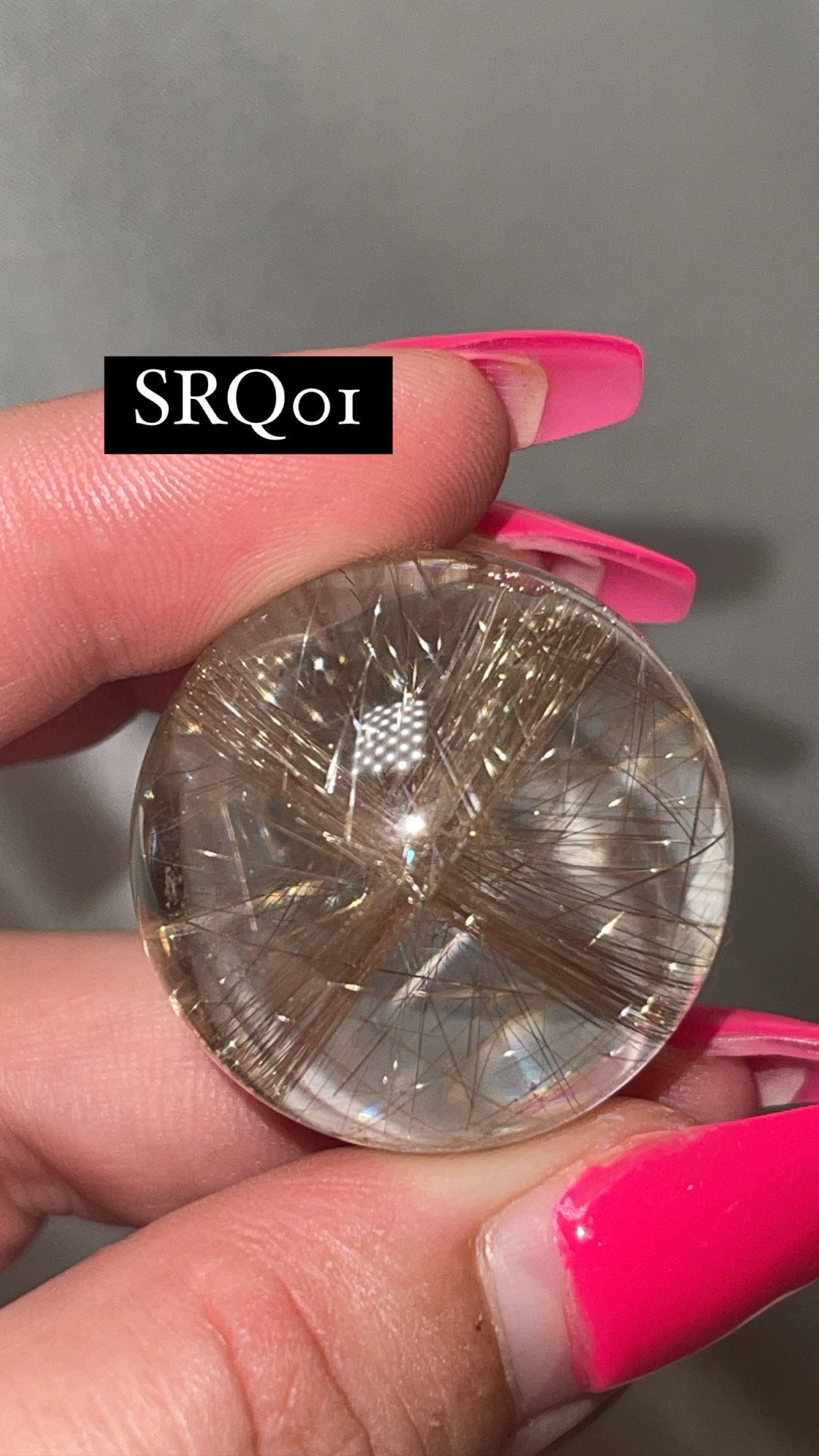 Silver Rutile Quartz AAA Sphere