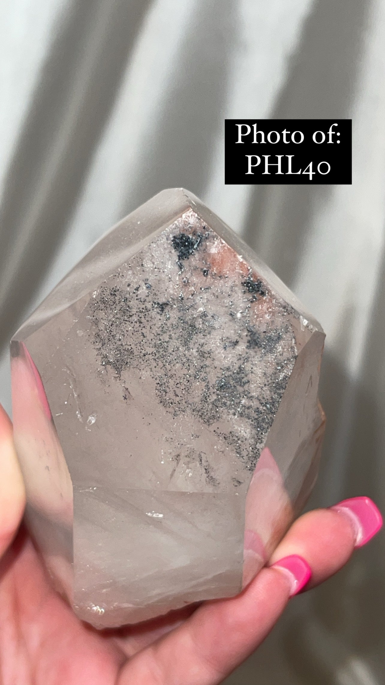 HIGH VIBRATION Hematite Lithium Semi Polished Point Large (one left!!!)