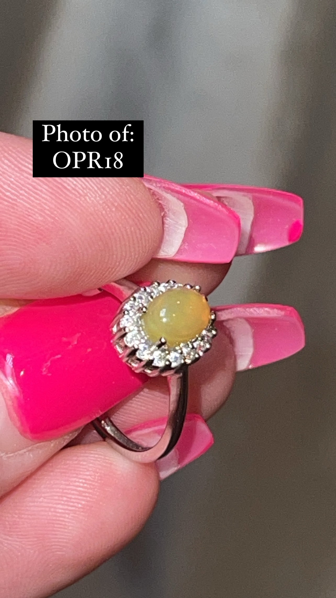 Ethiopian Welo Opal 925 Sterling Silver Adjustable Ring (Choose Your Own)