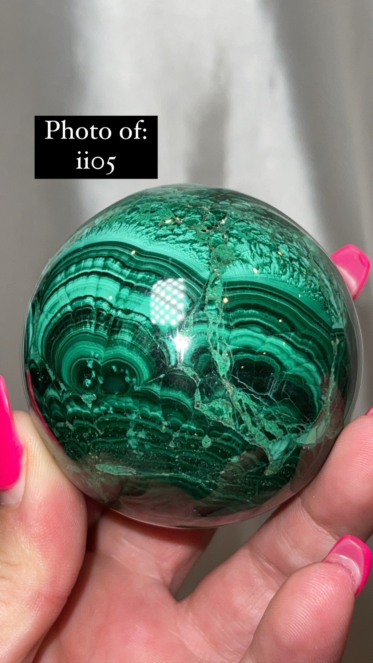 Malachite AA Large/XL Sphere