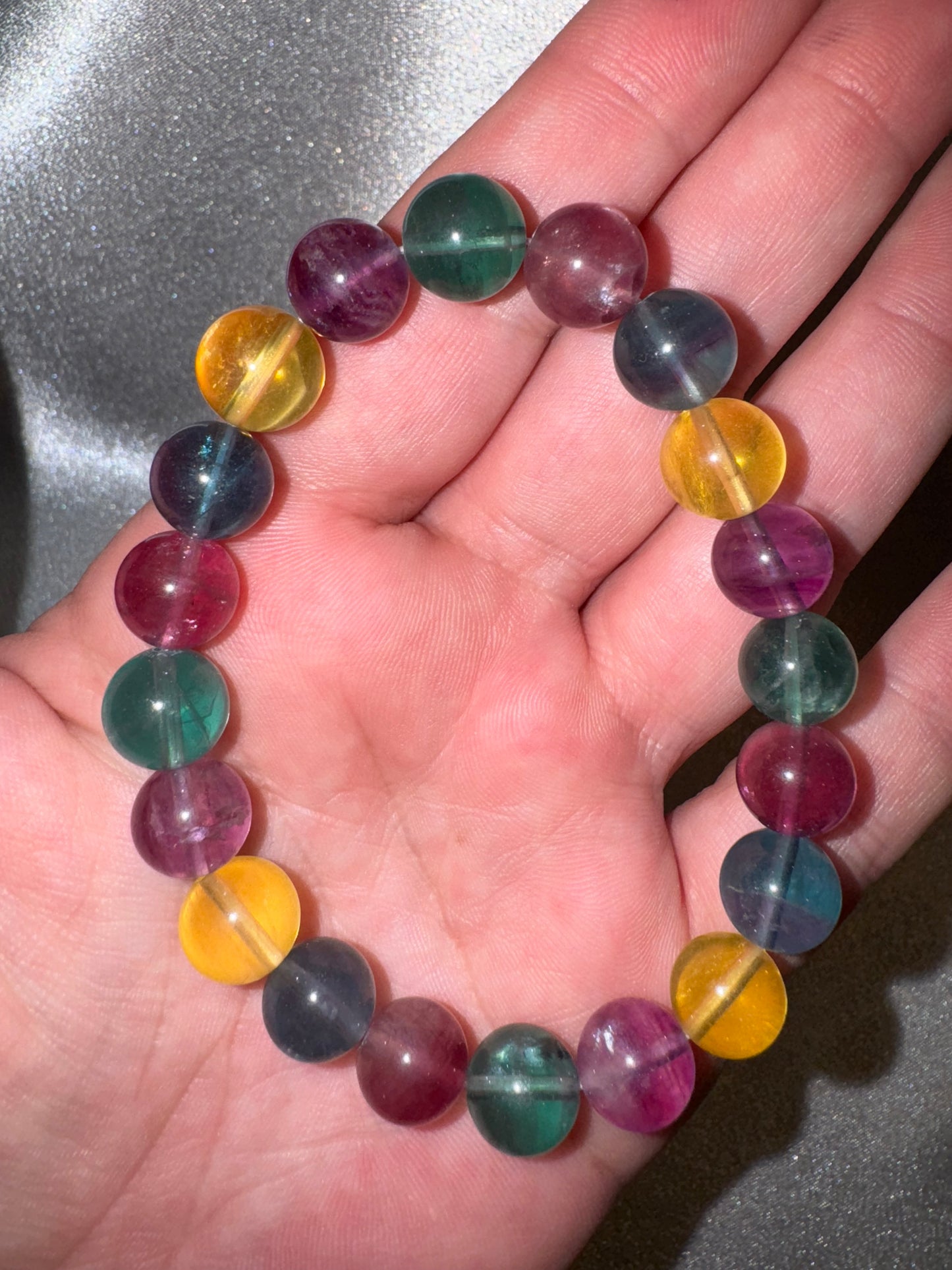“Candy” Fluorite Bracelet 10mm