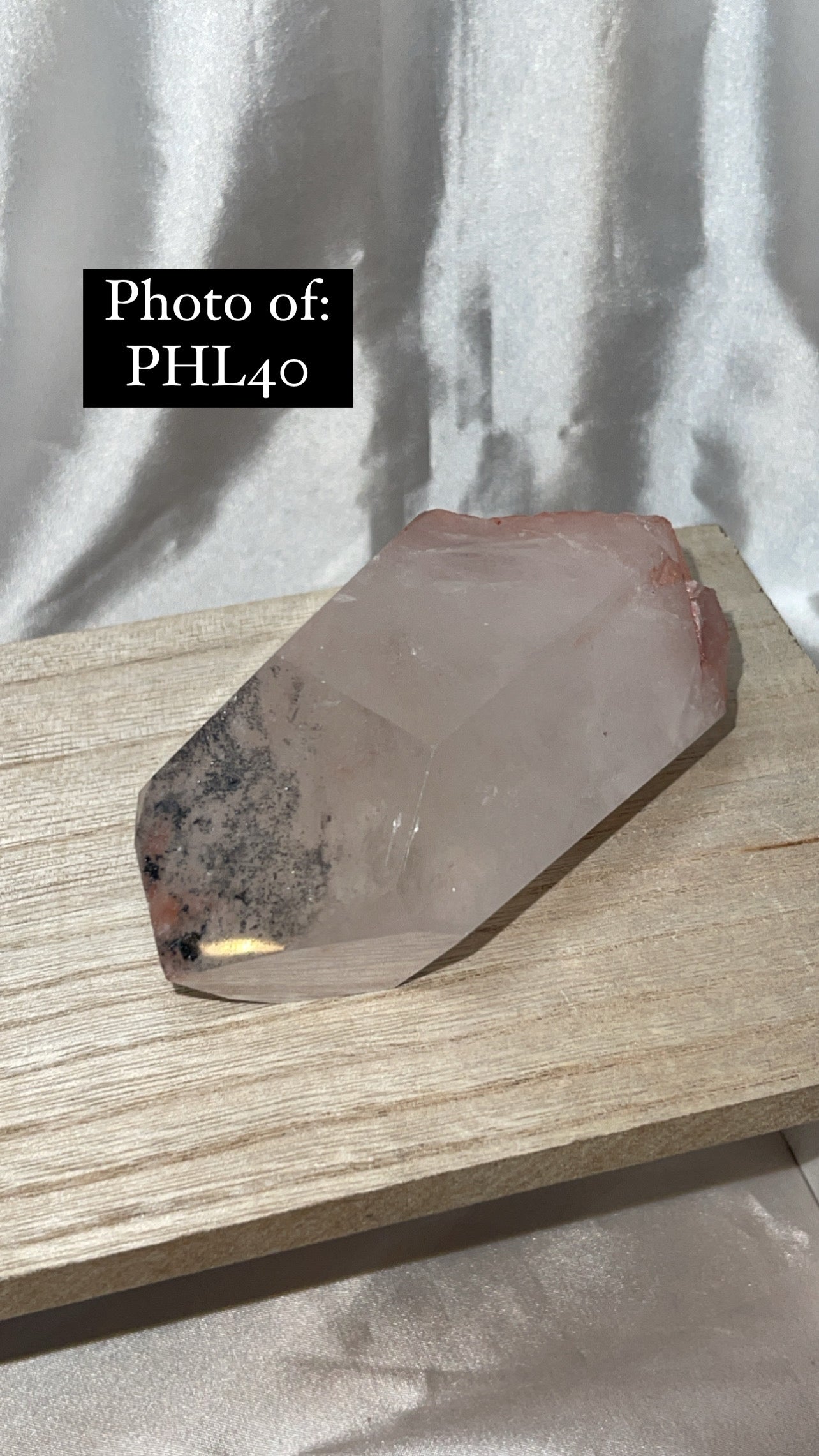 HIGH VIBRATION Hematite Lithium Semi Polished Point Large (one left!!!)