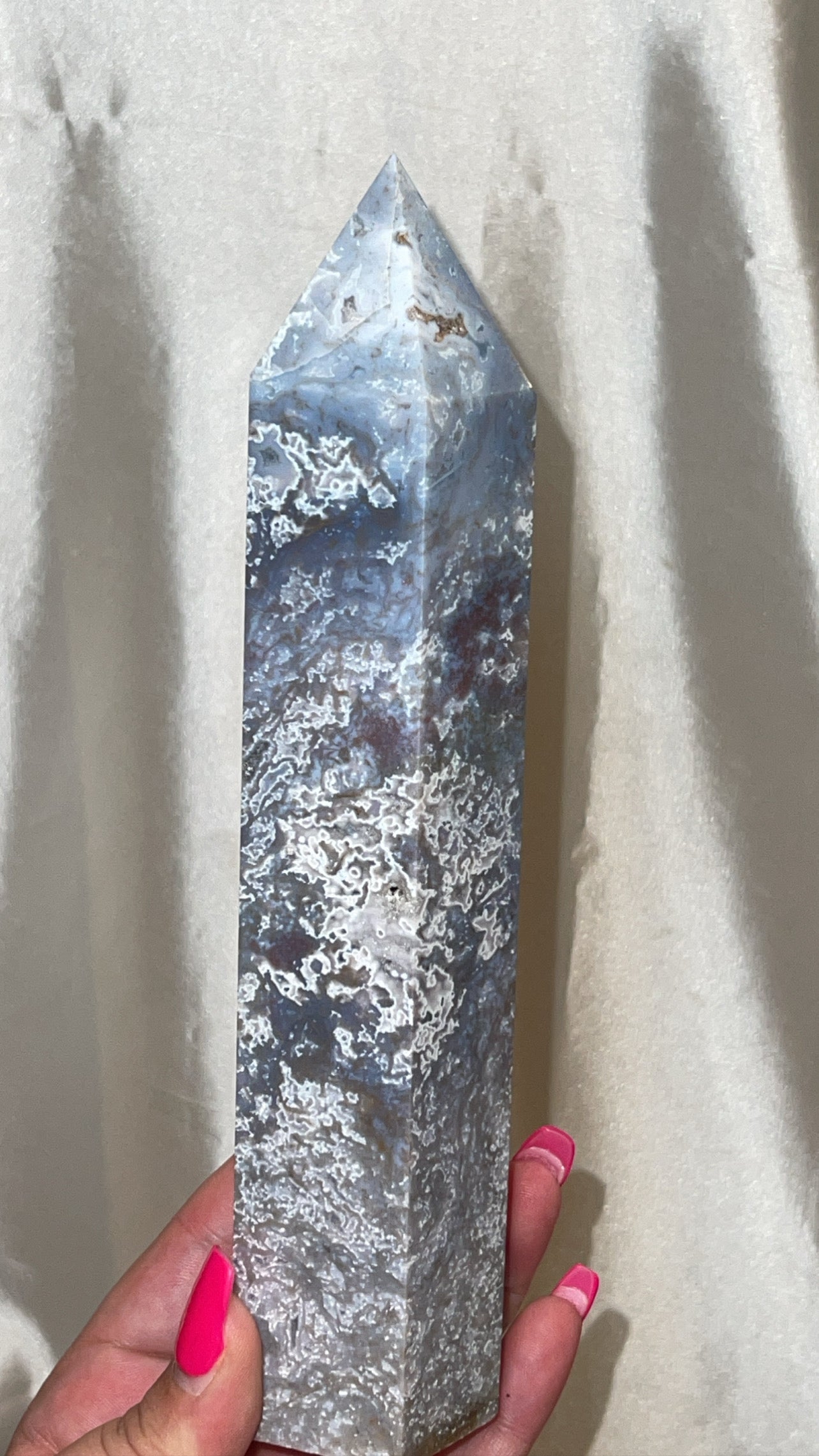 Ocean Jasper Moss Agate XL Tower