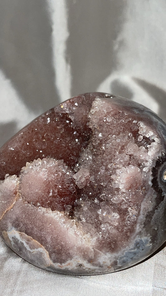 Pink Amethyst Druzy XL Freeform