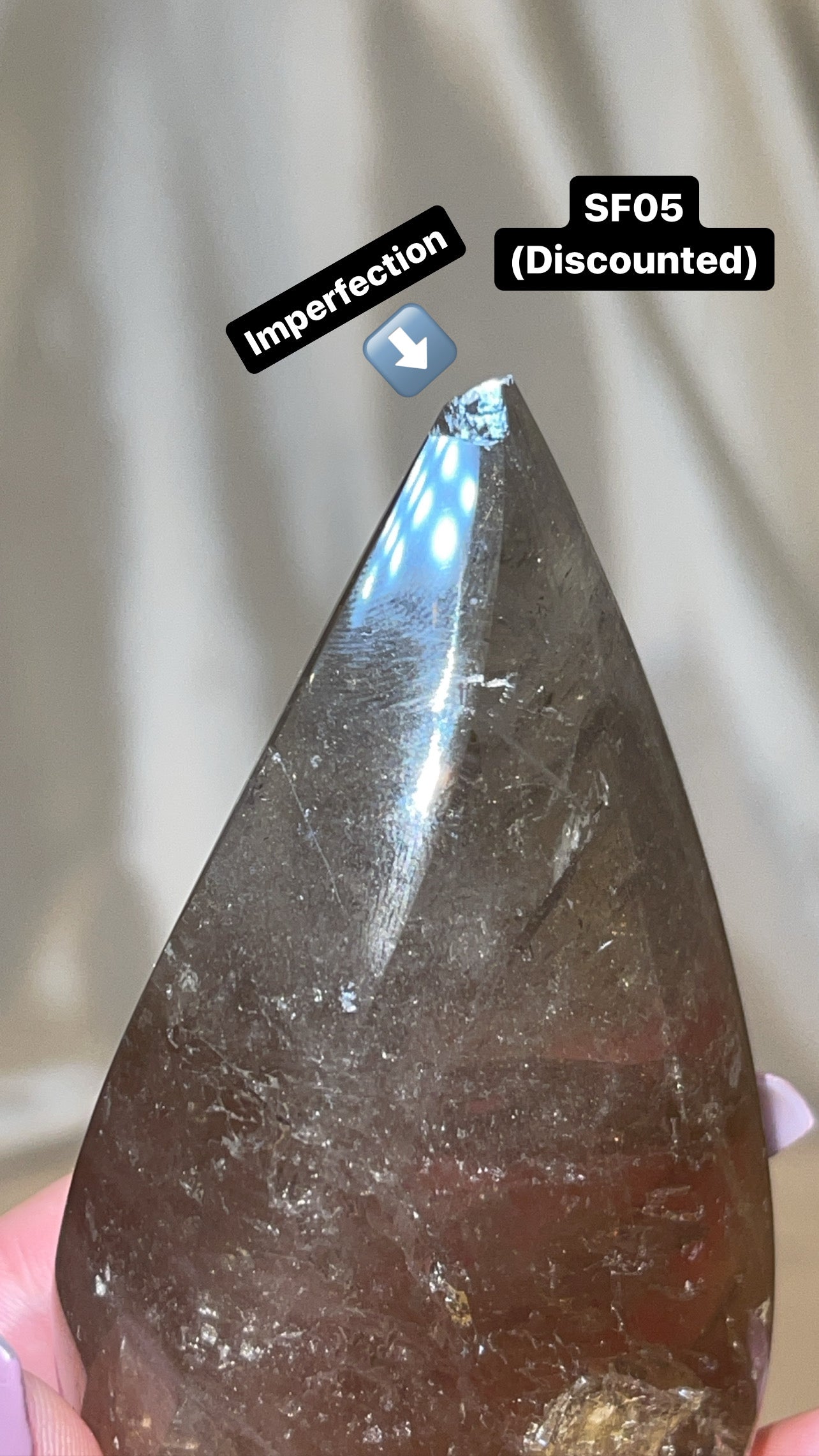 Smoky Quartz AAA Flame