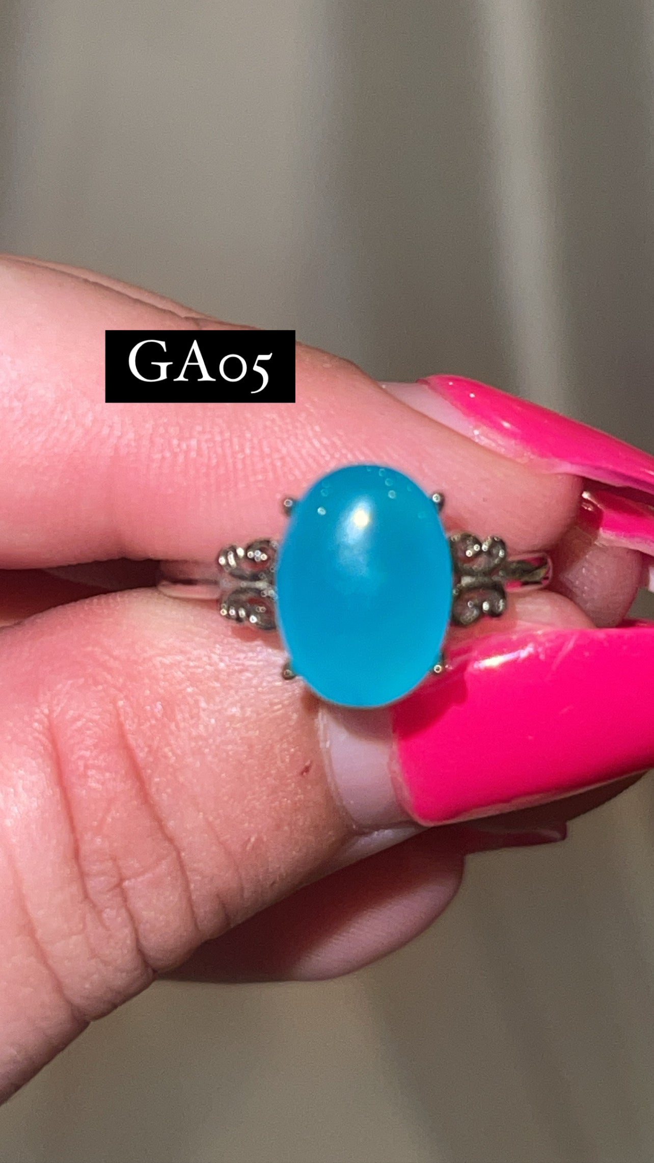Gel Amazonite Adjustable Ring (Choose Your Own)
