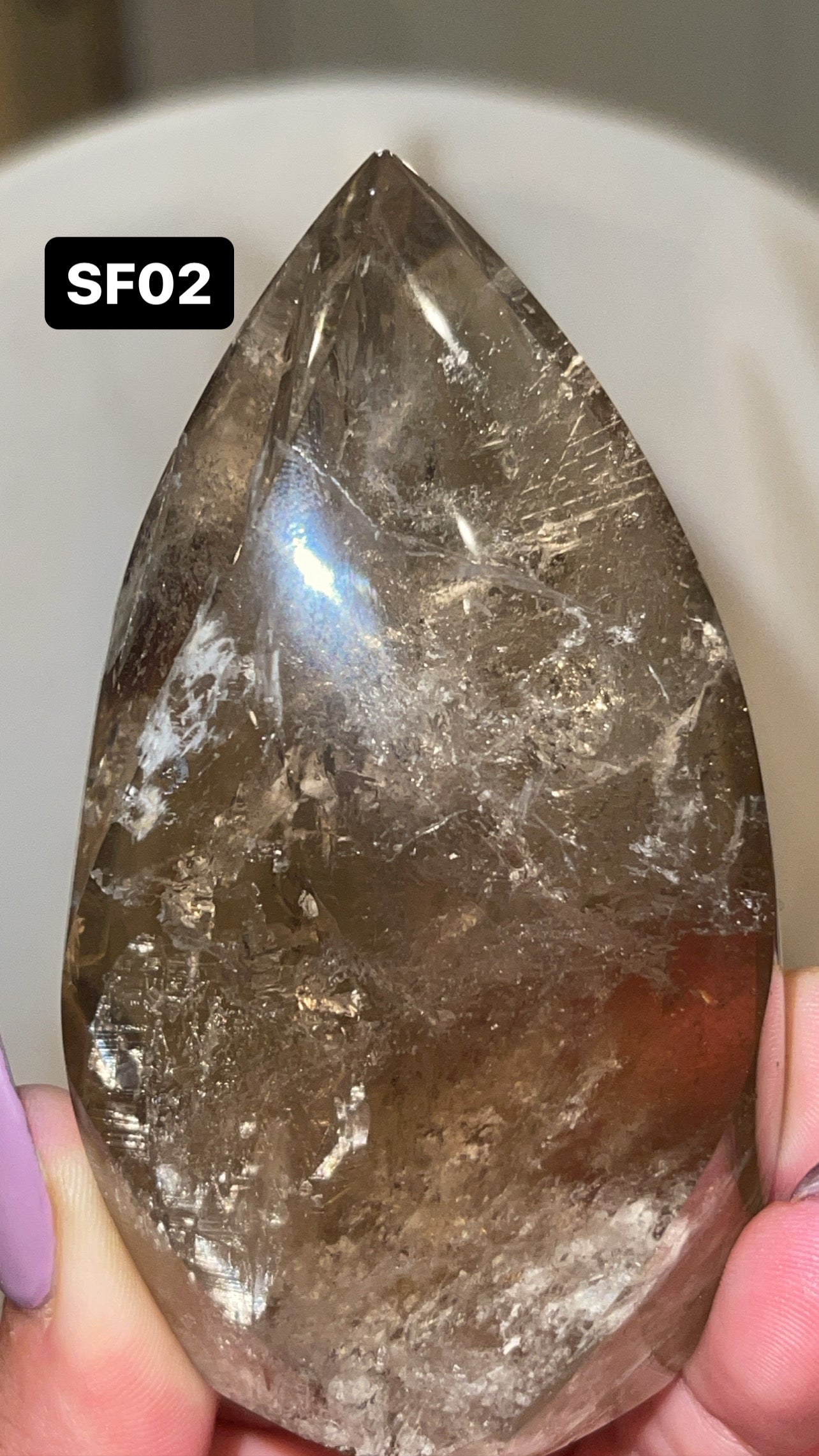 Smoky Quartz AAA Flame