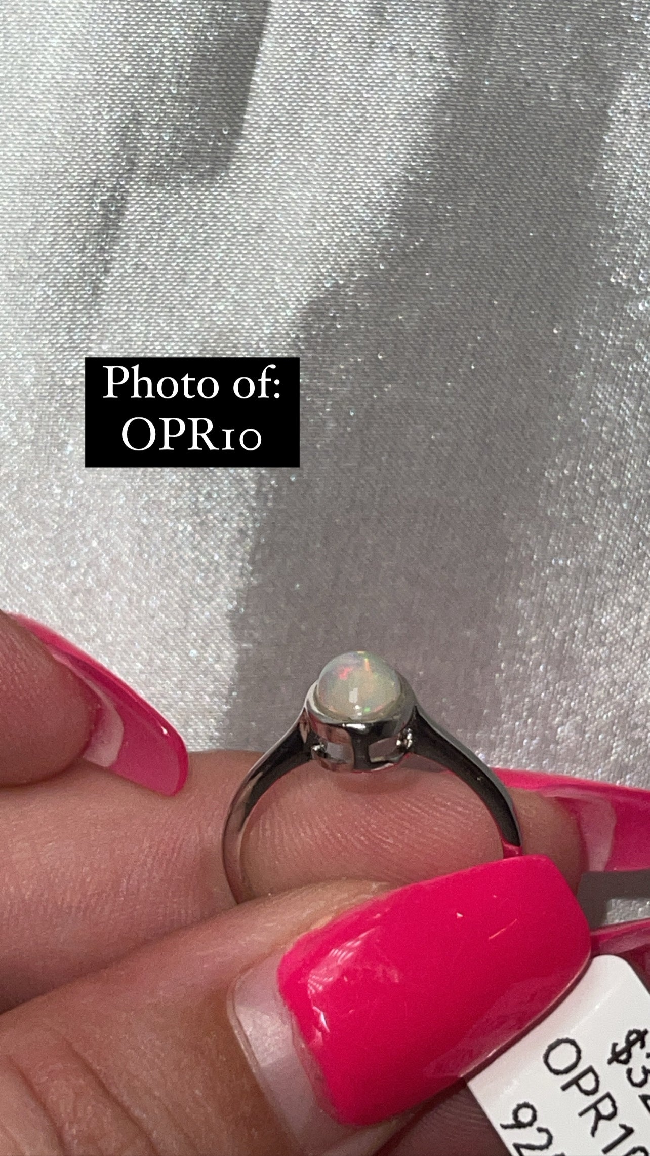 Ethiopian Welo Opal 925 Sterling Silver Adjustable Ring (Choose Your Own)