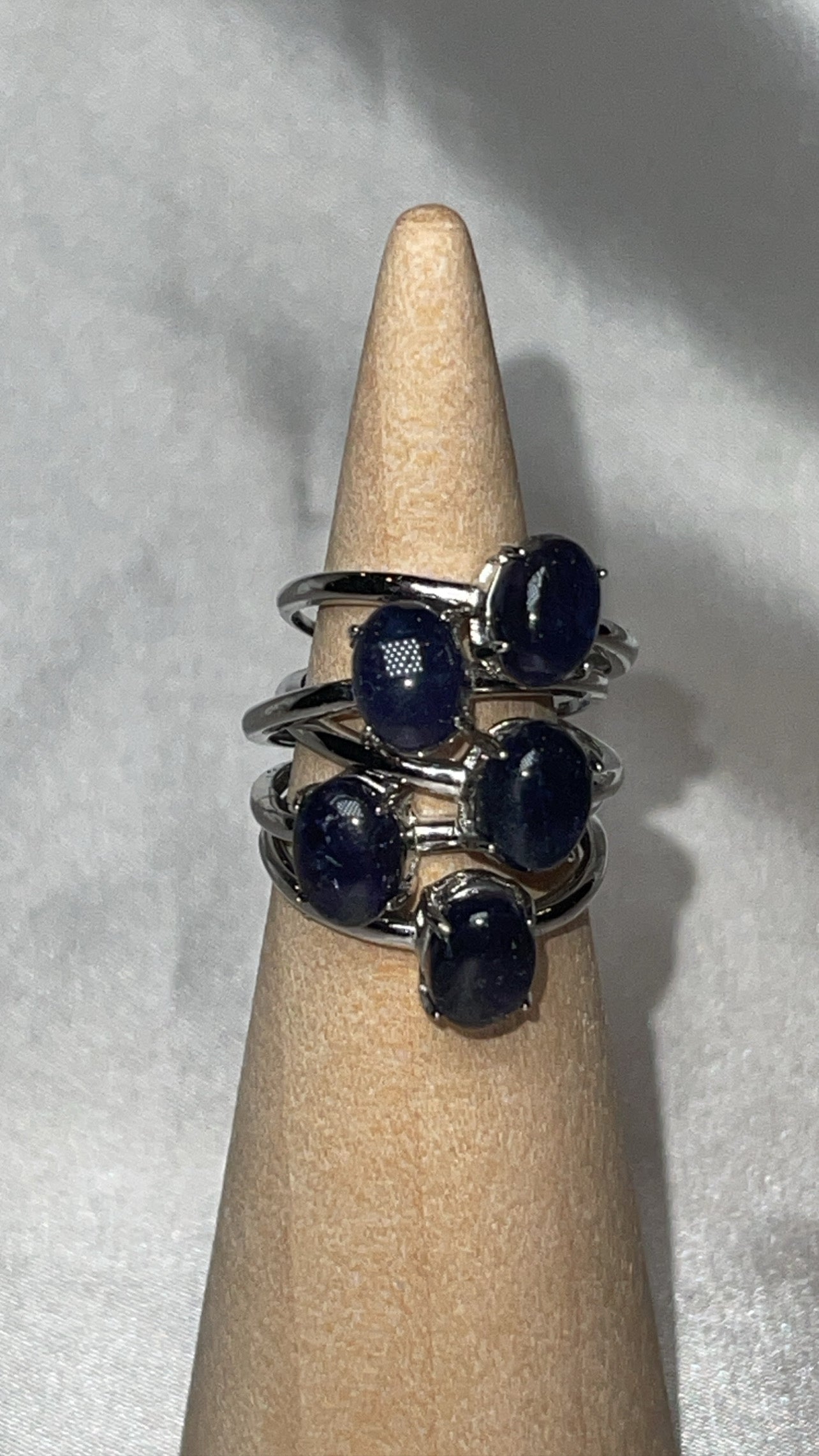 Iolite AAA 925 Sterling Silver Adjustable Ring