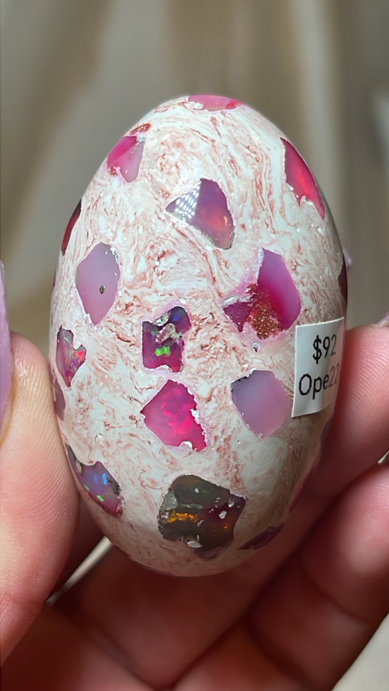 Mexican Fire Opal AAA Egg