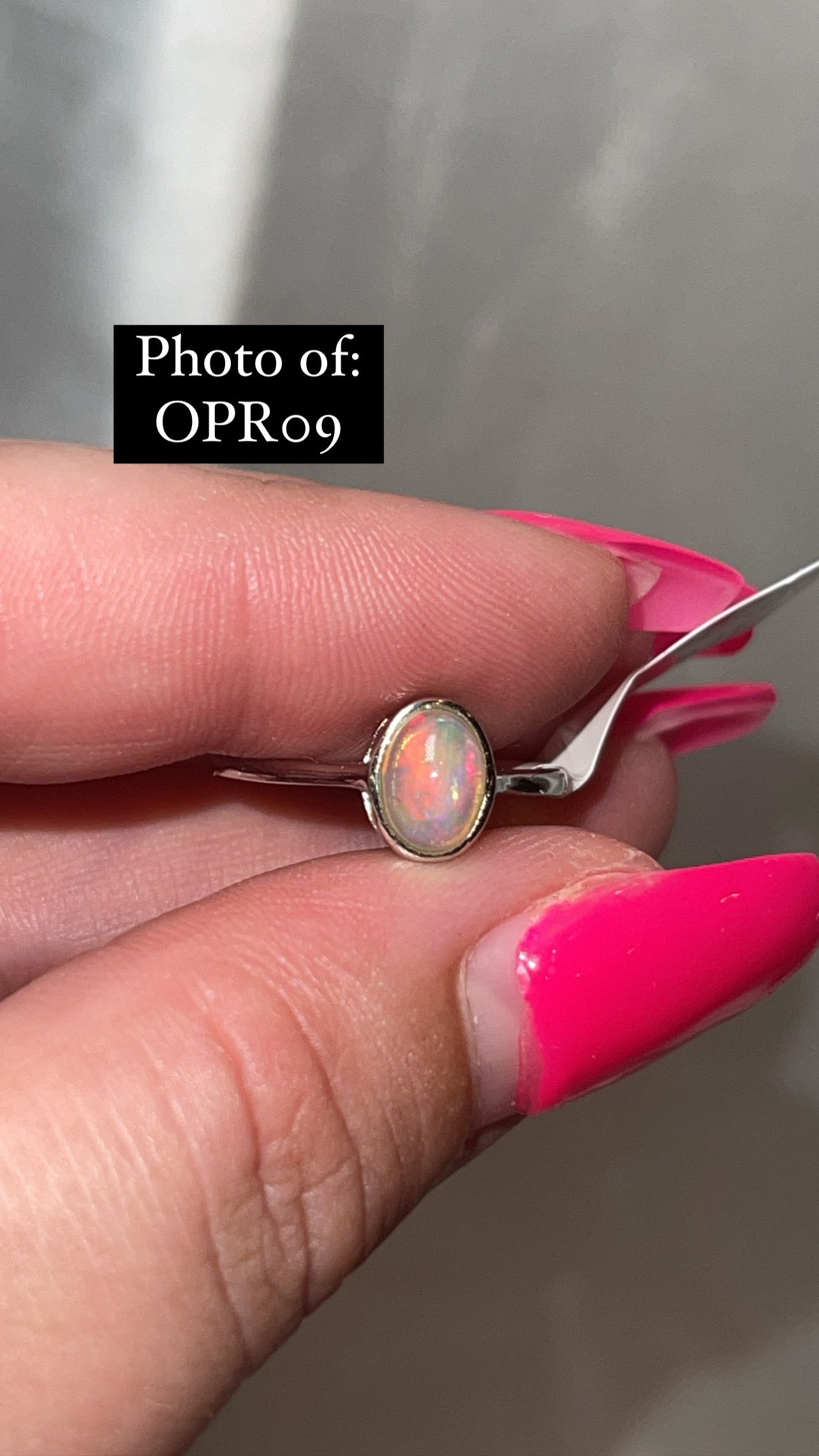 Ethiopian Welo Opal 925 Sterling Silver Adjustable Ring (Choose Your Own)