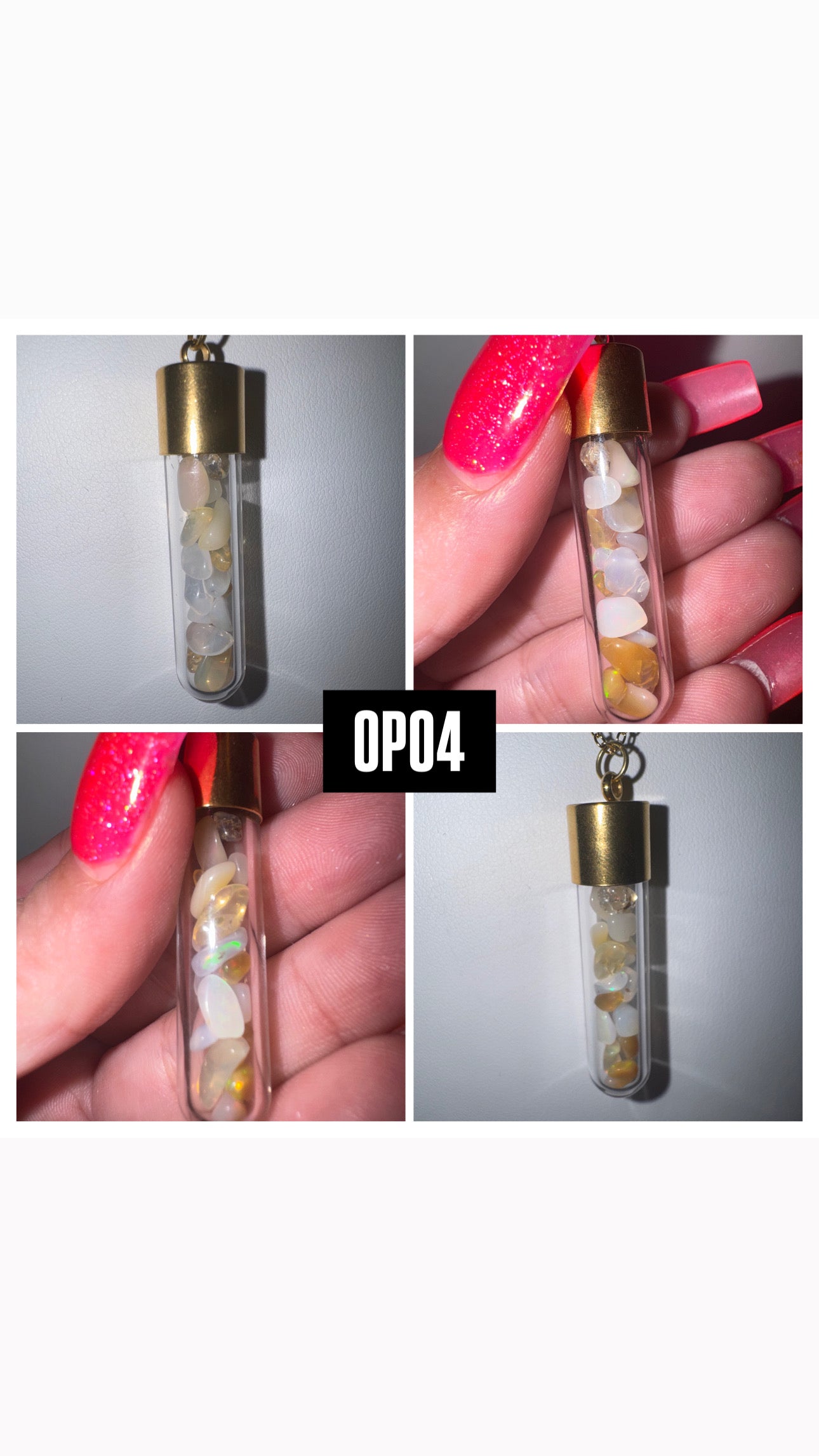 Welo Opal Bottle Pendant