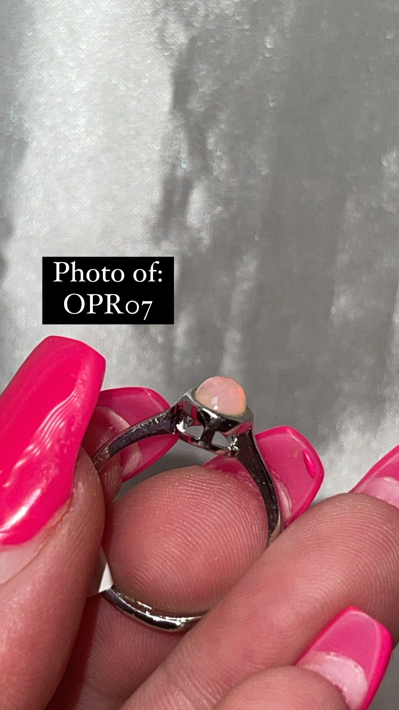 Ethiopian Welo Opal 925 Sterling Silver Adjustable Ring (Choose Your Own)