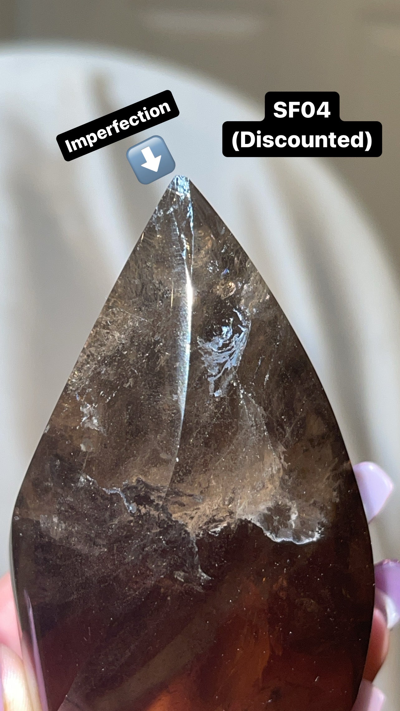 Smoky Quartz AAA Flame