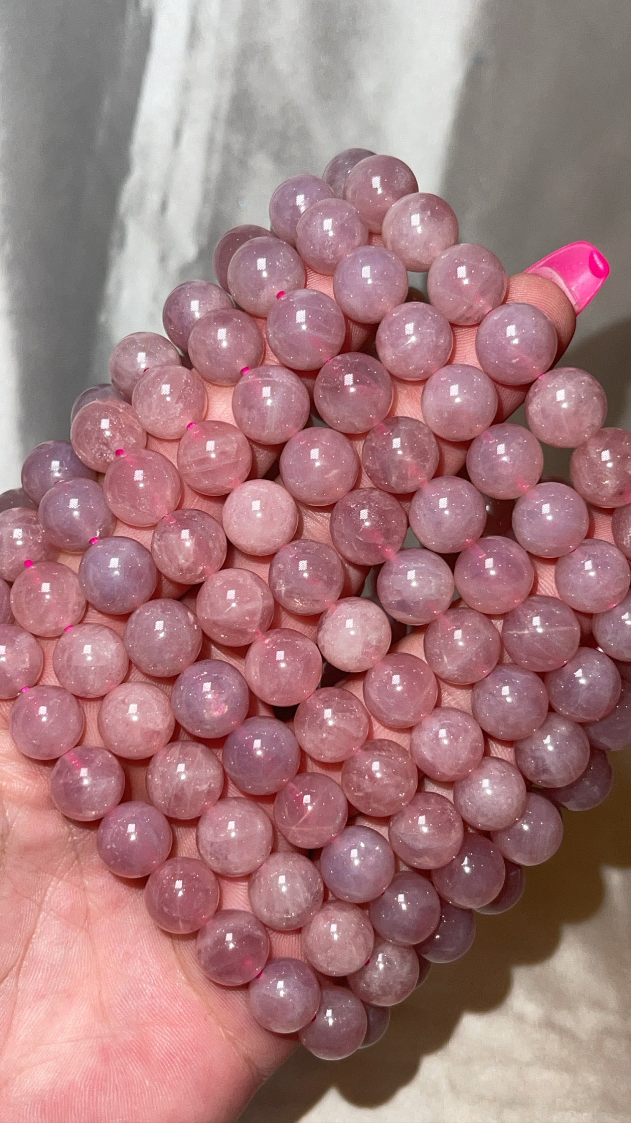 Lavender Rose Quartz 10mm Bracelet
