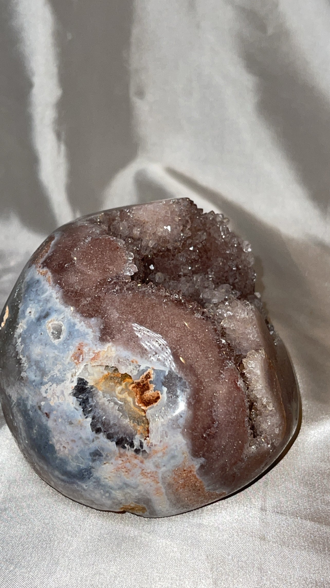 Pink Amethyst Druzy XL Freeform