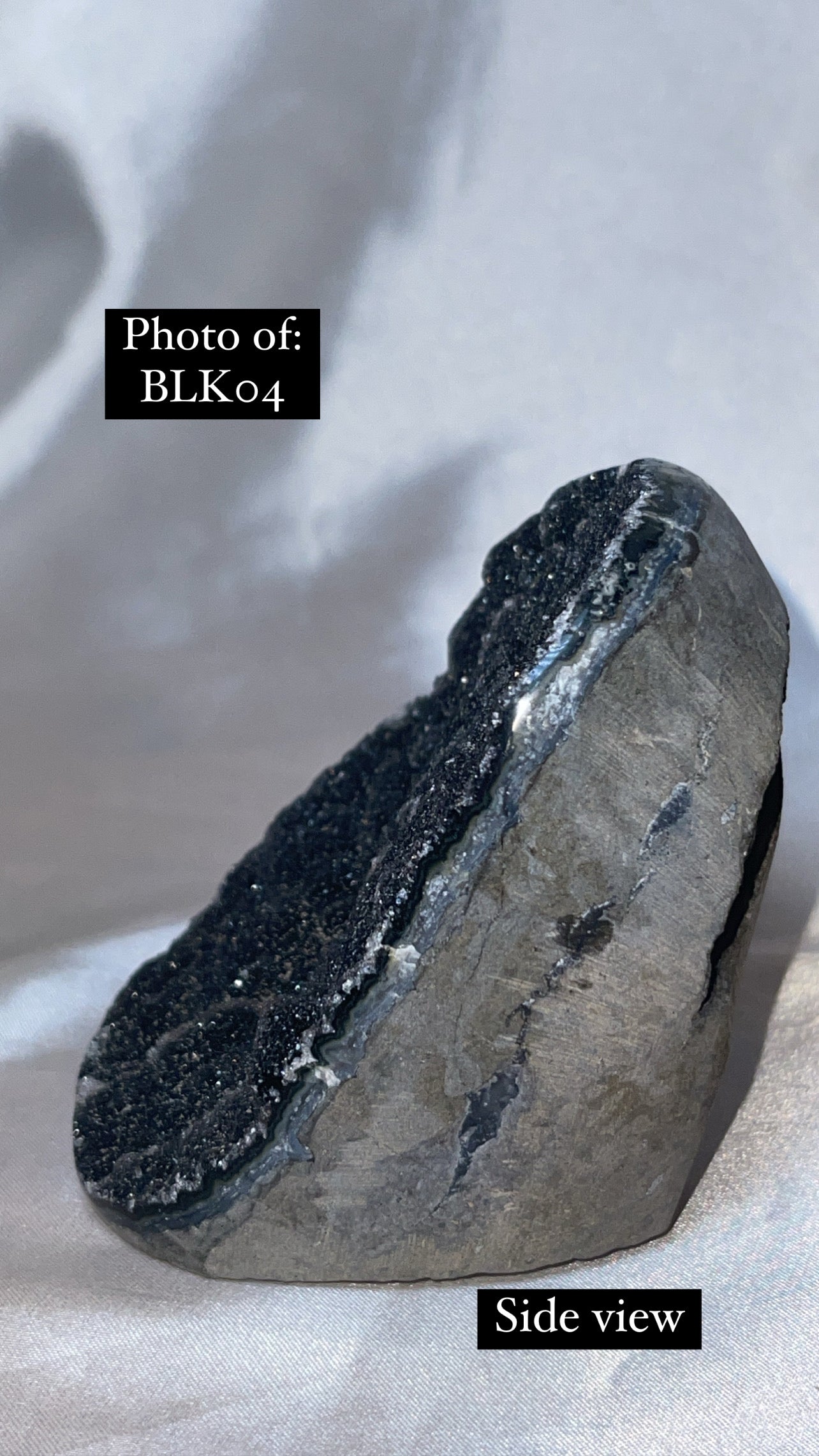 Black Amethyst Cut Base