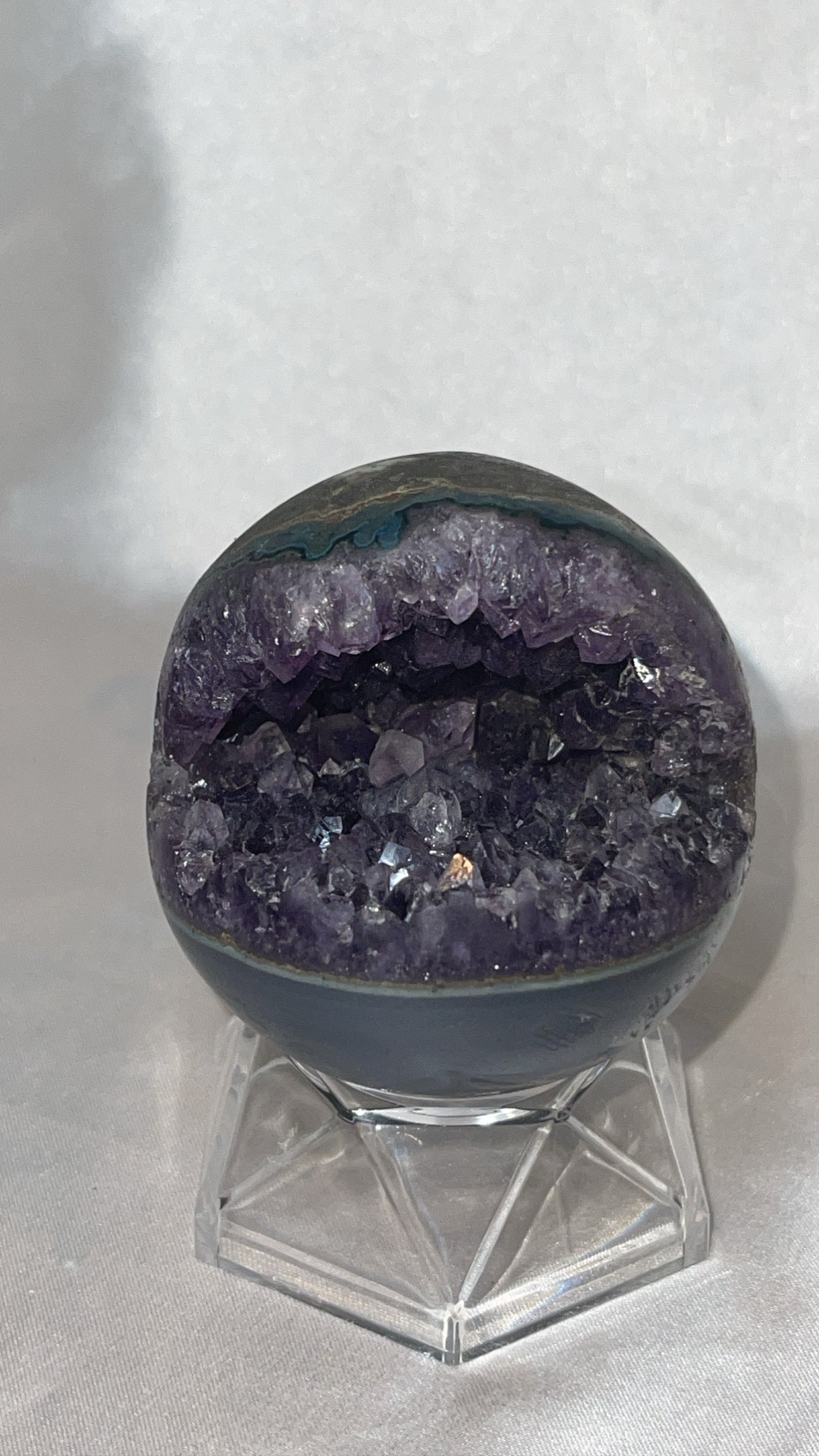 Amethyst High Grade Geode Sphere (62mm)
