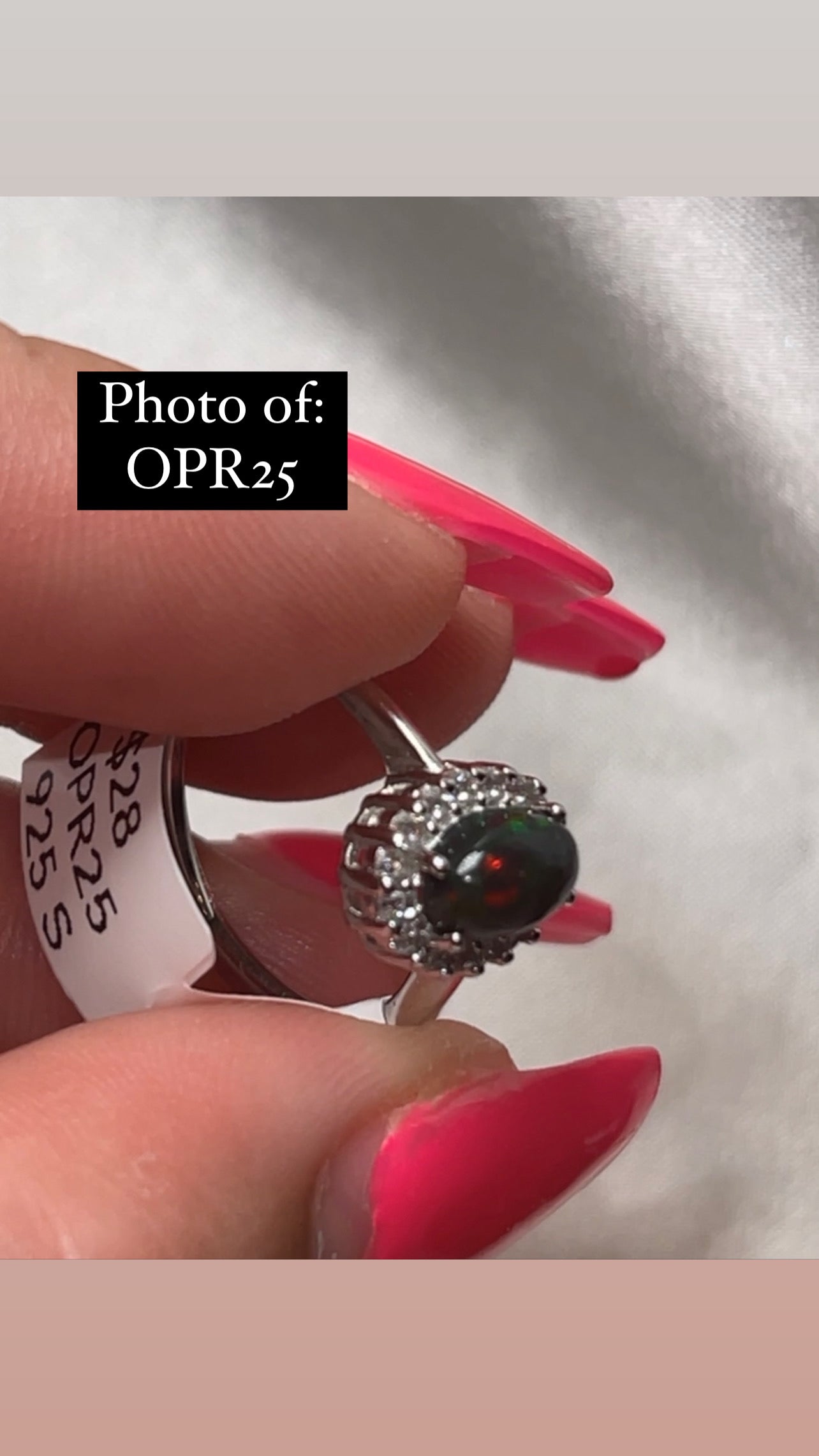 Ethiopian Welo Opal 925 Sterling Silver Adjustable Ring (Choose Your Own)