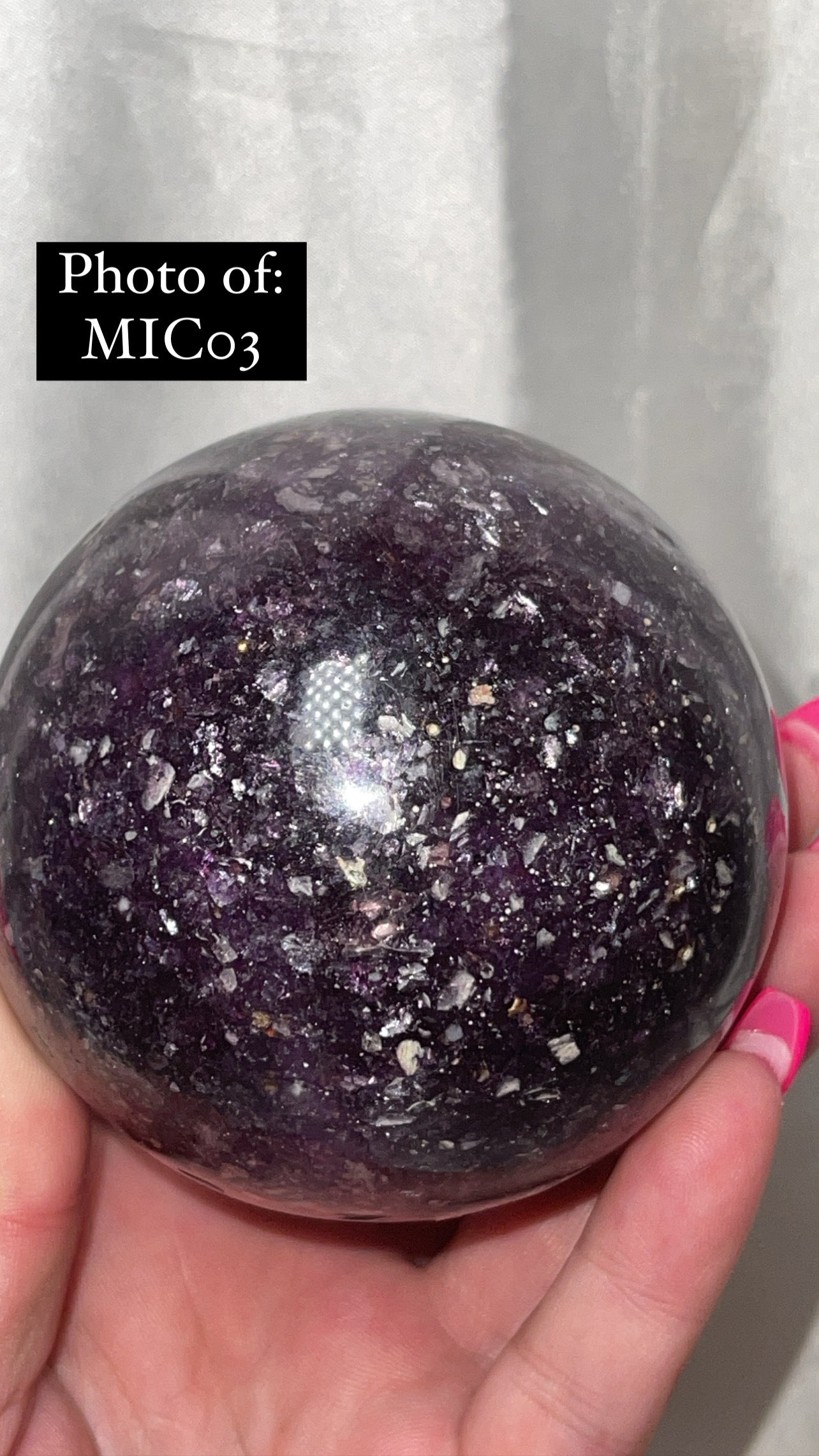 Mica Lepidolite XL Sphere