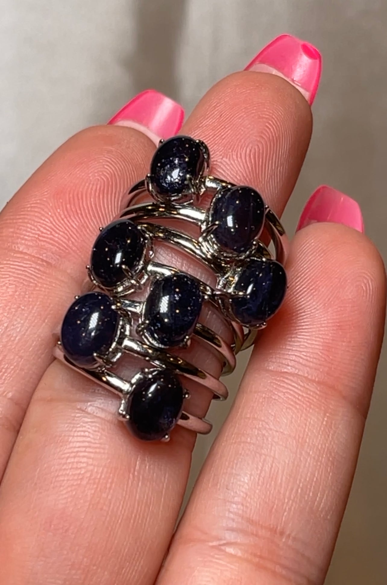 Iolite AAA 925 Sterling Silver Adjustable Ring