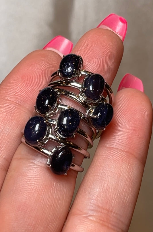 Iolite AAA 925 Sterling Silver Adjustable Ring