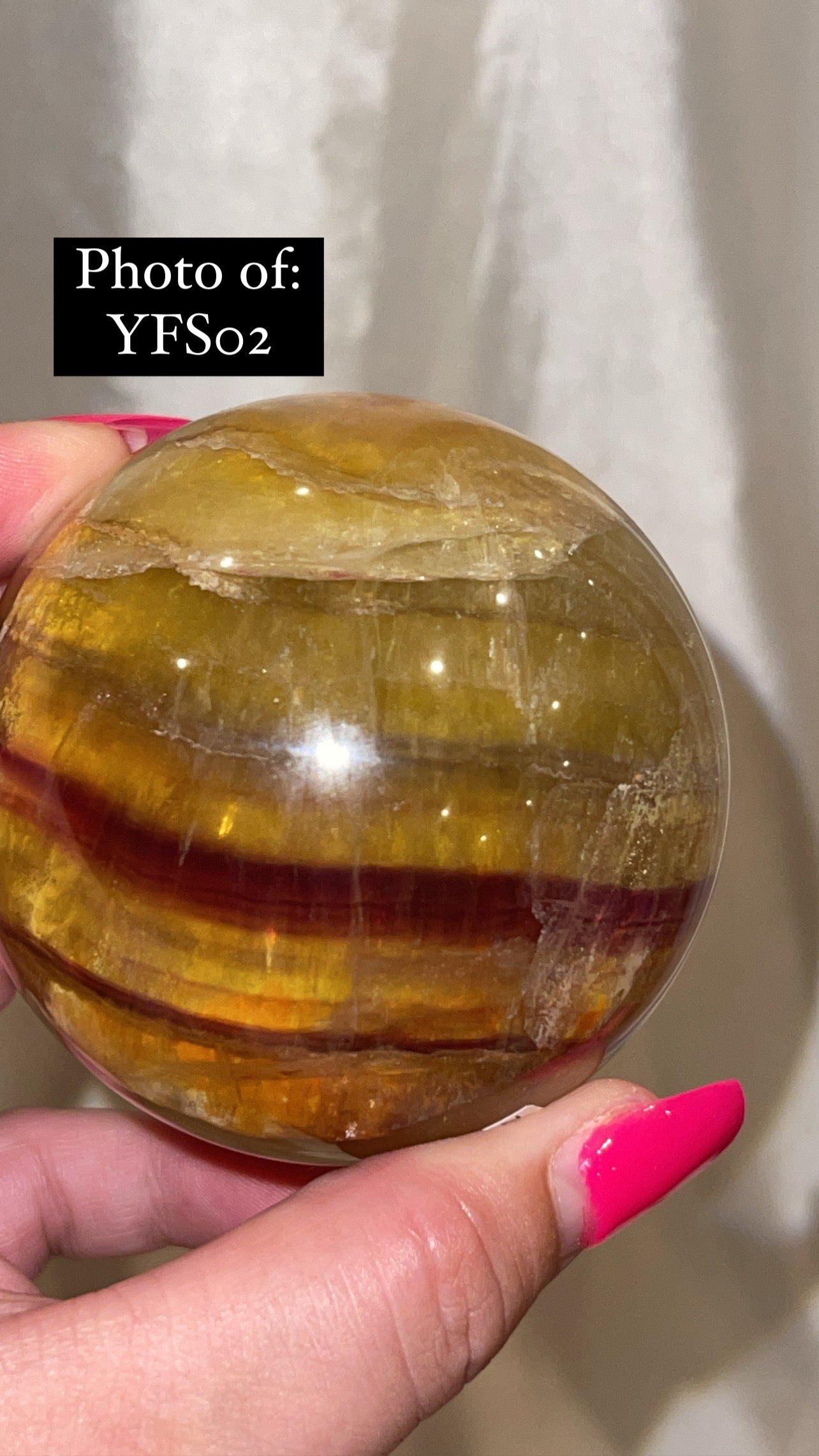 Bumblebee Fluorite Large Sphere