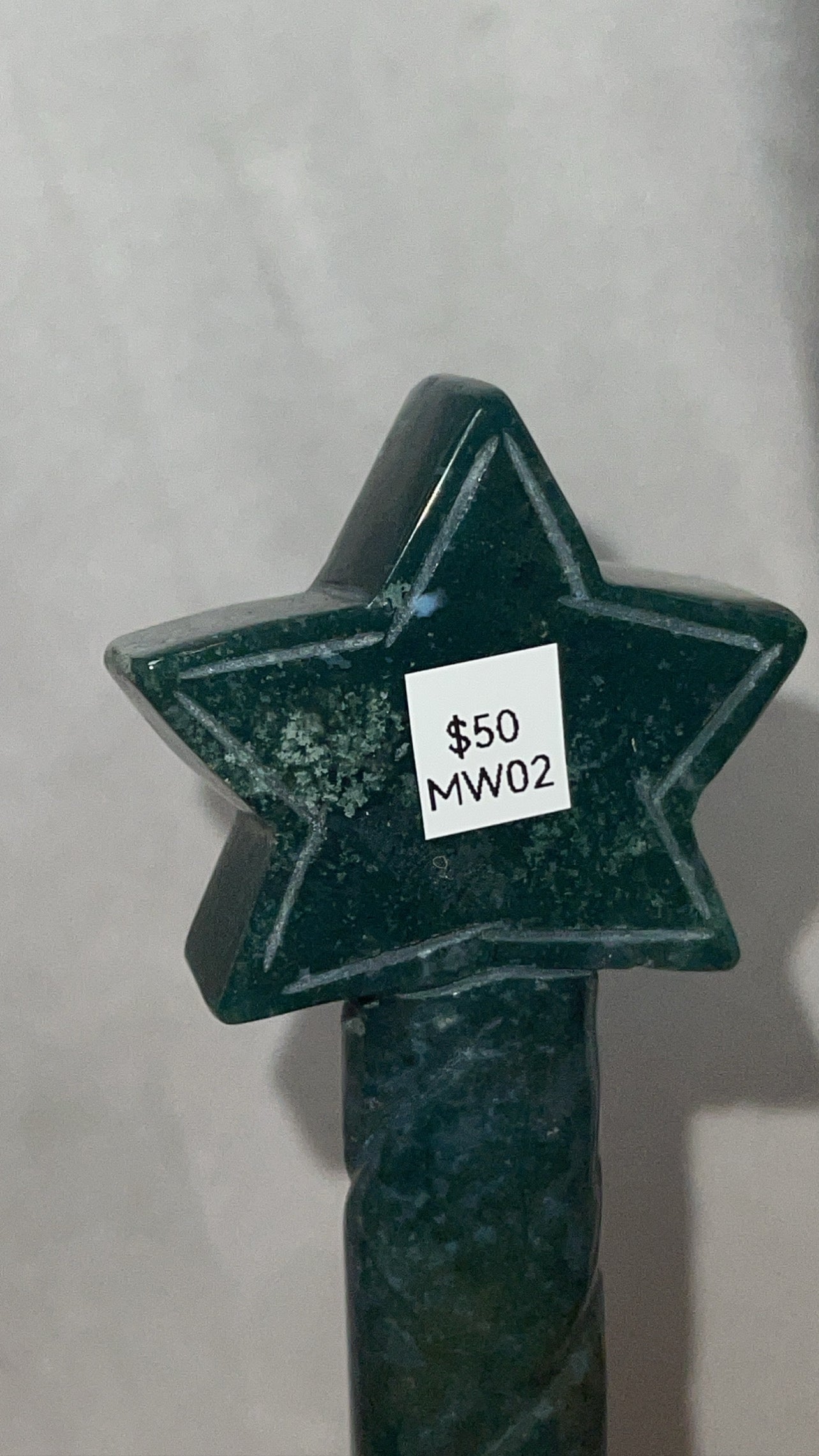 Moss Agate Large Magic Wand