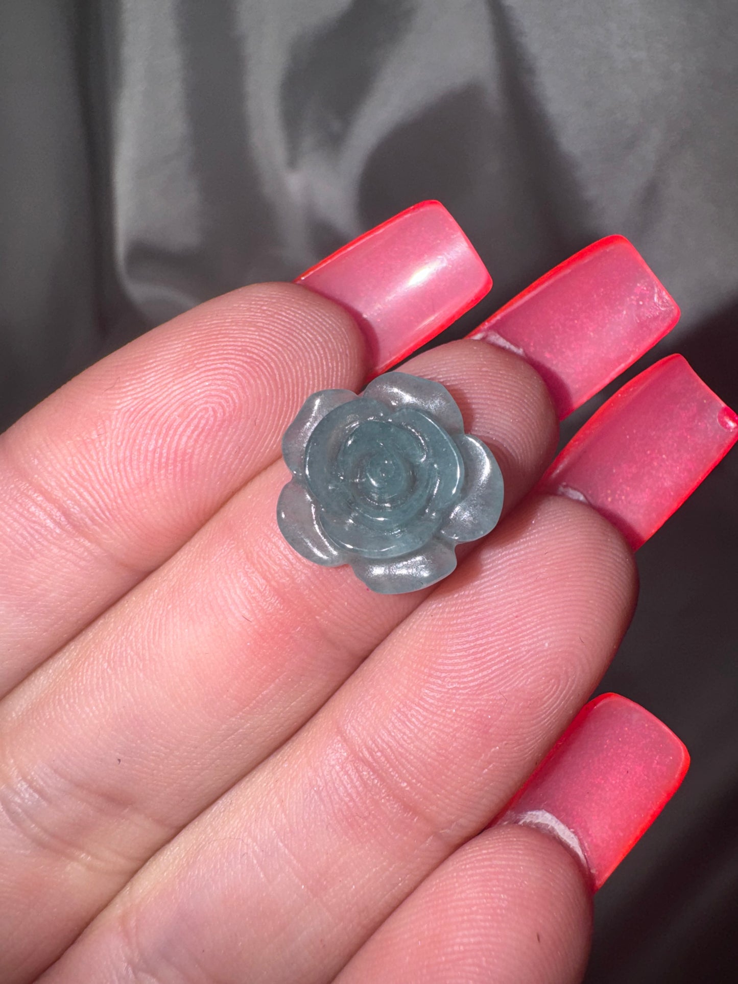 Blue Water Jade Mini Rose