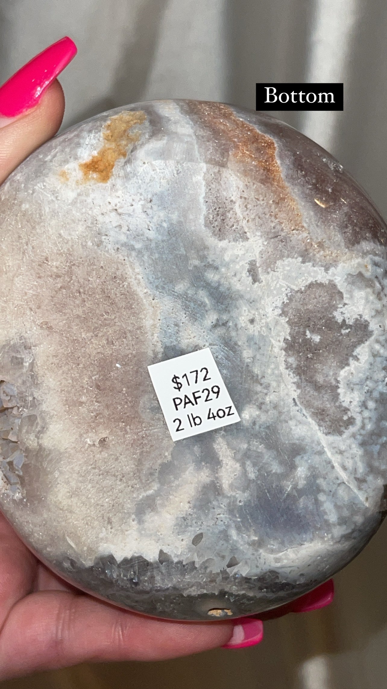 Pink Amethyst Druzy XL Freeform