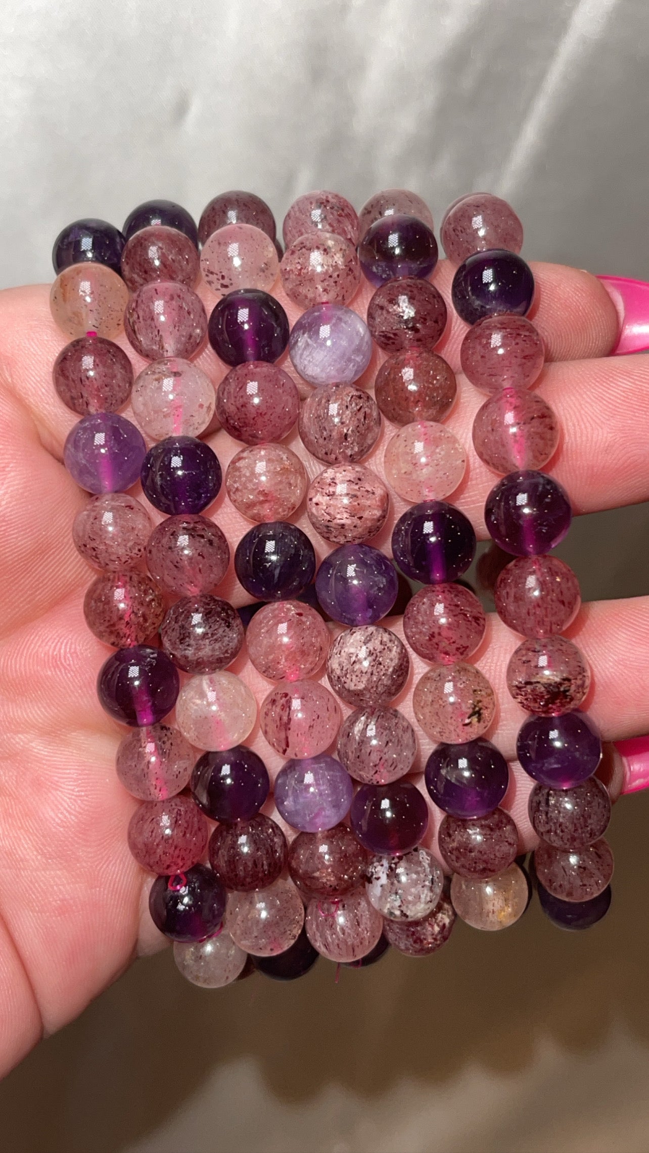 Harlequin Amethyst 8mm Bracelet
