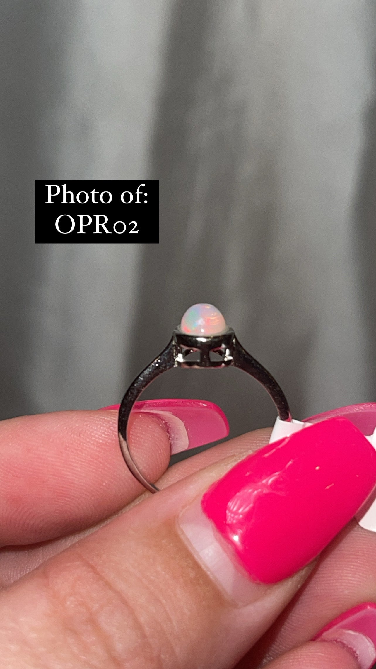 Ethiopian Welo Opal 925 Sterling Silver Adjustable Ring (Choose Your Own)