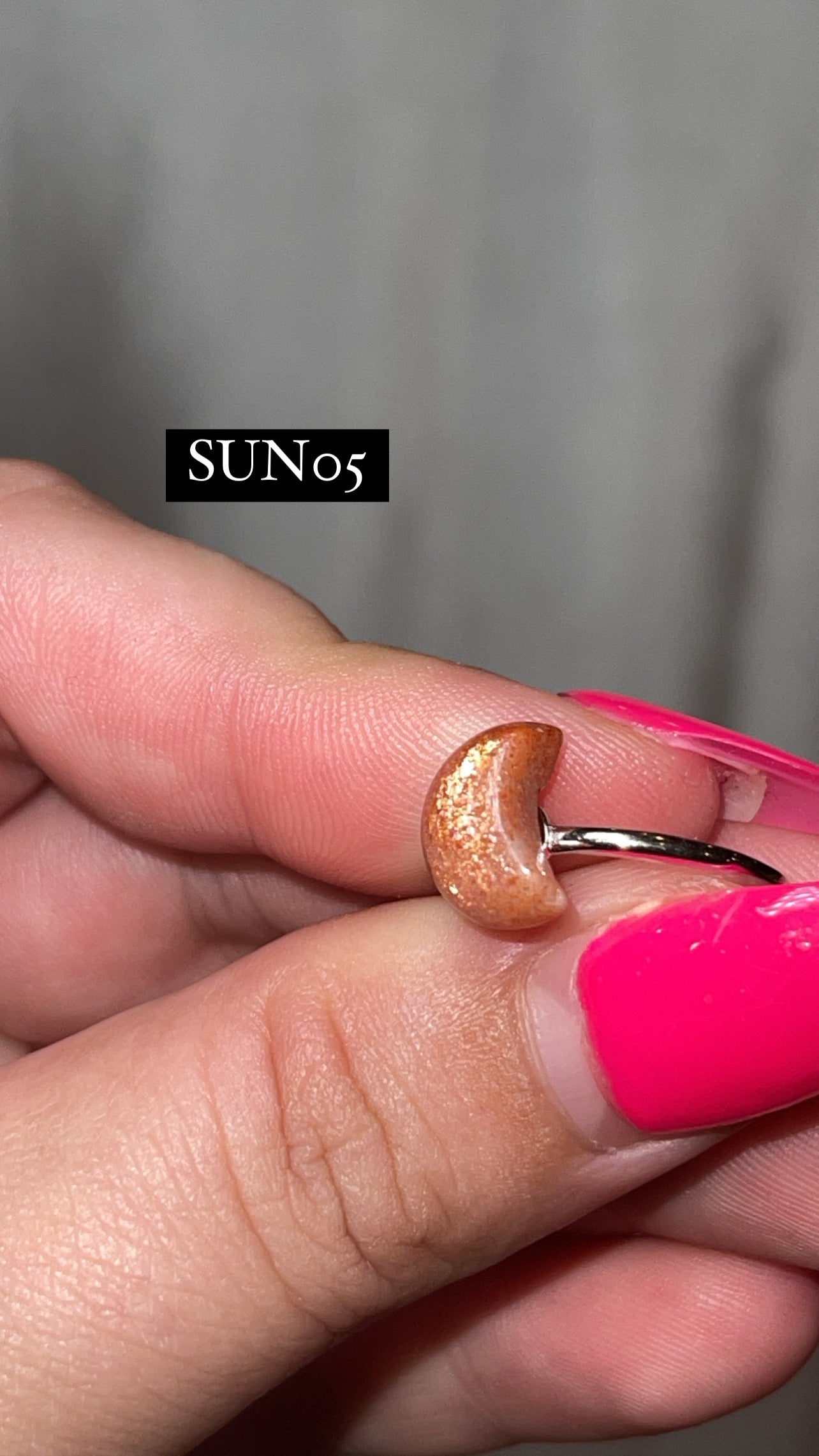 Sunstone AAA 925 Sterling Silver Adjustable Ring (Choose Your Own!)