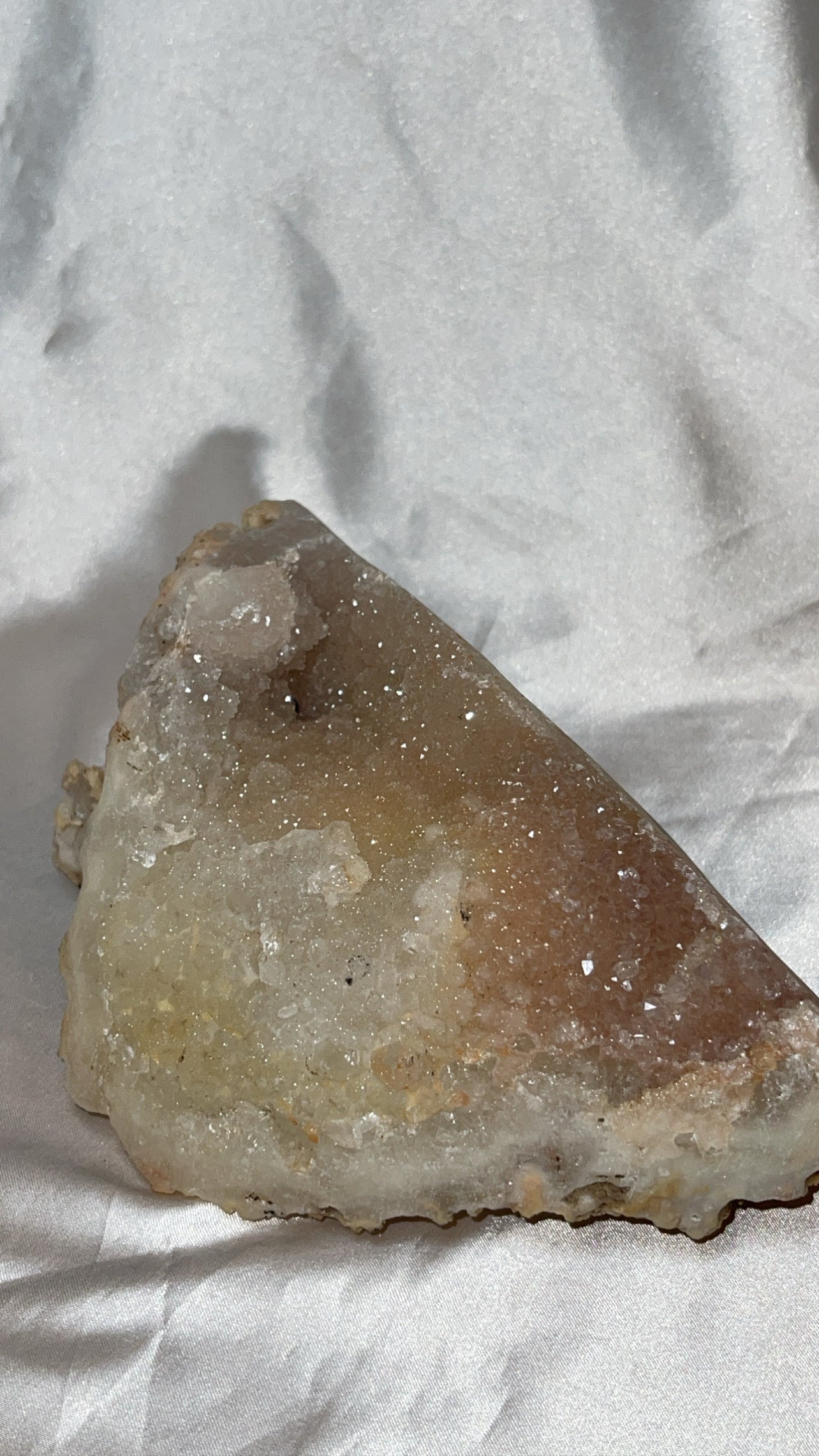 Druzy Pink Amethyst Large Cut Base