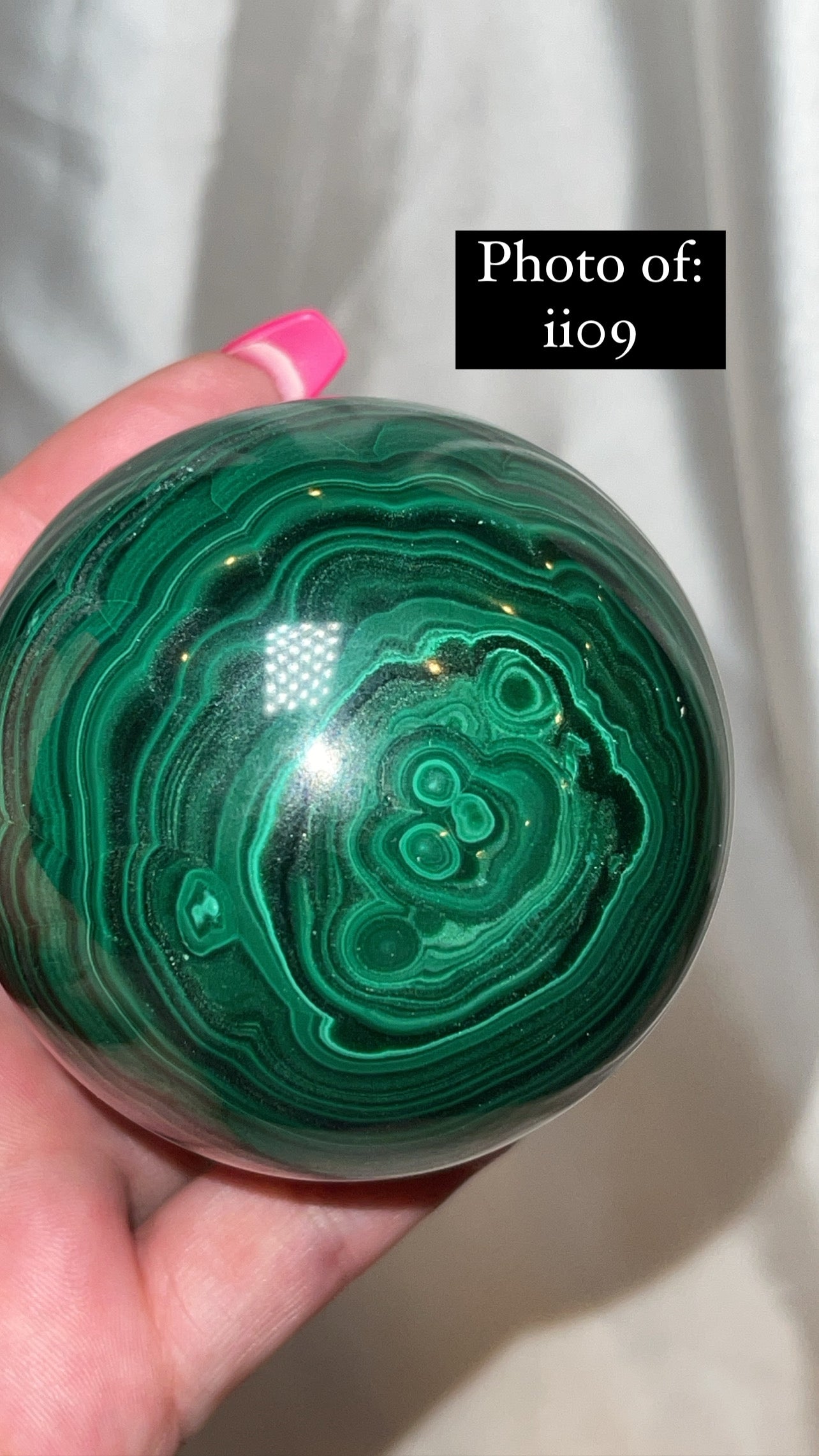 Malachite AA Large/XL Sphere