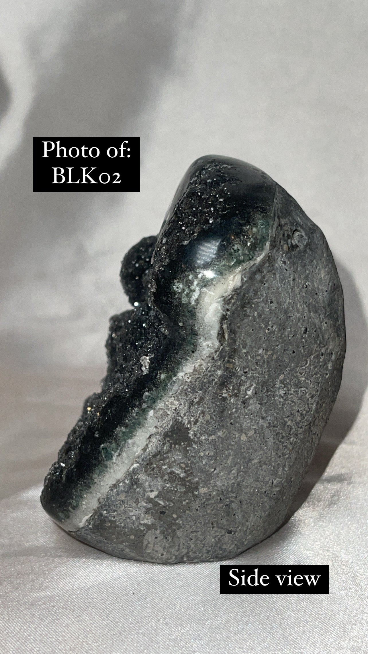 Black Amethyst Cut Base