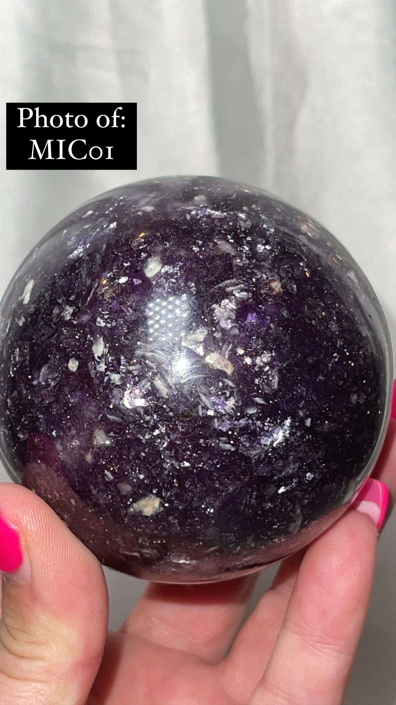 Mica Lepidolite XL Sphere