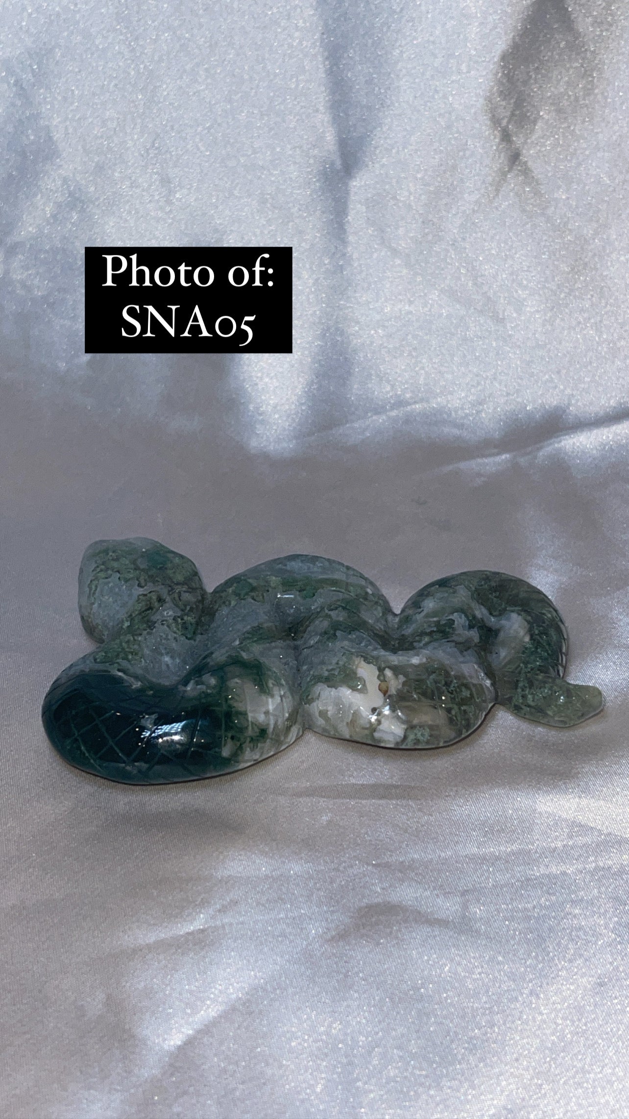 Moss Agate Large Snake