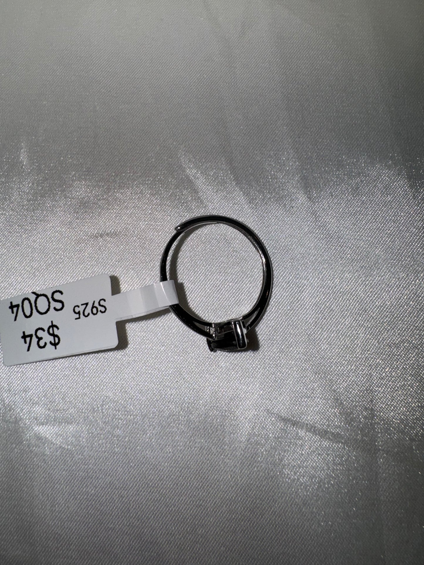 Smoky Quartz AAA Faceted 925 Sterling Silver Adjustable Ring