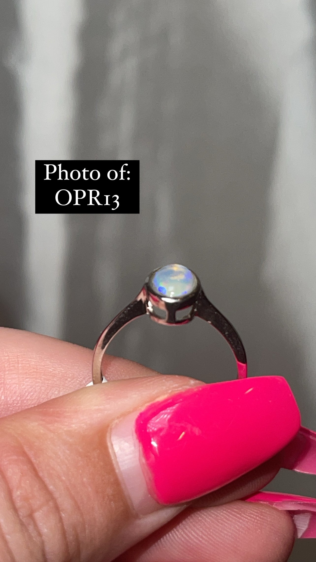 Ethiopian Welo Opal 925 Sterling Silver Adjustable Ring (Choose Your Own)