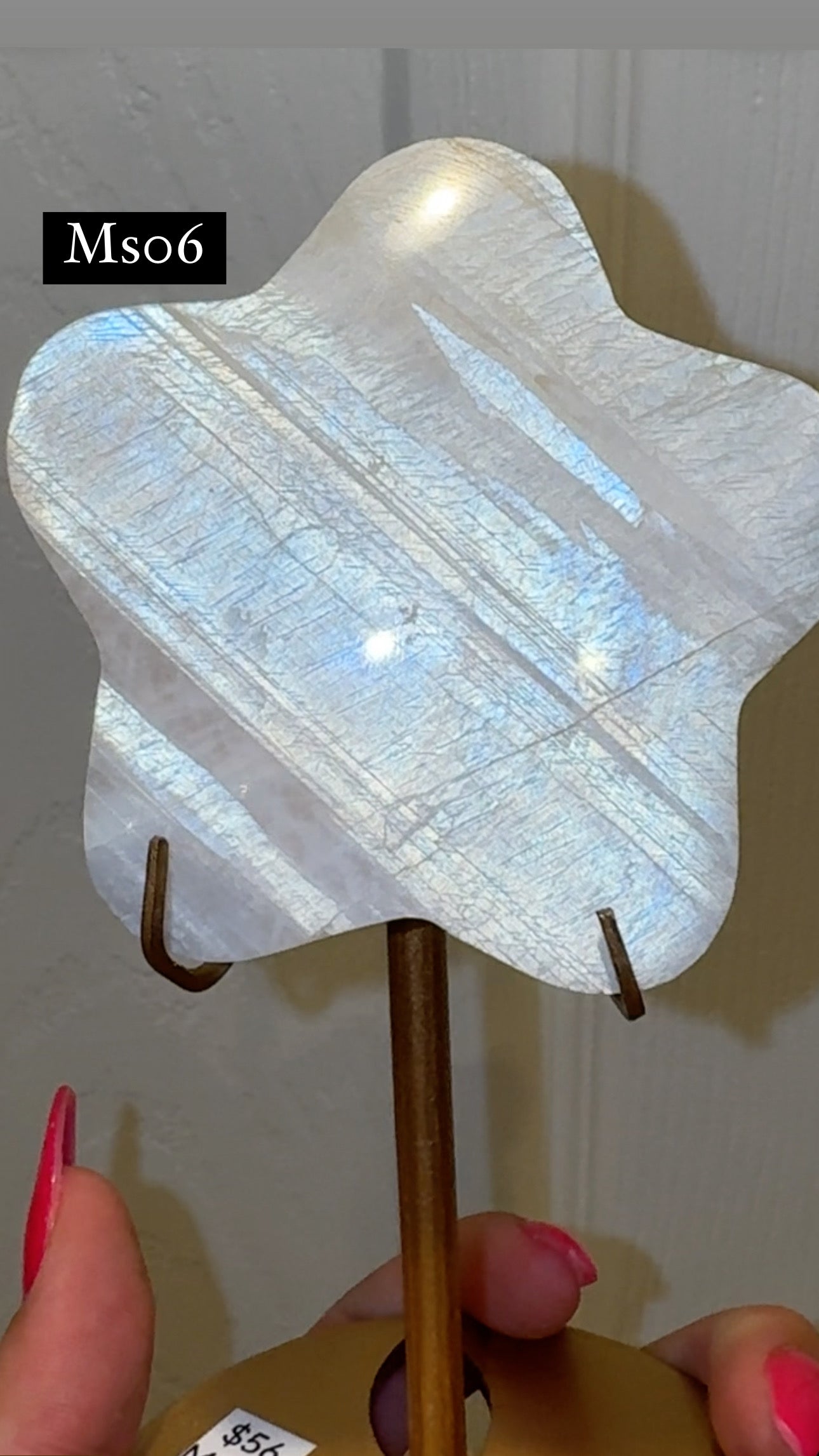 Moonstone Star on Stand AAA